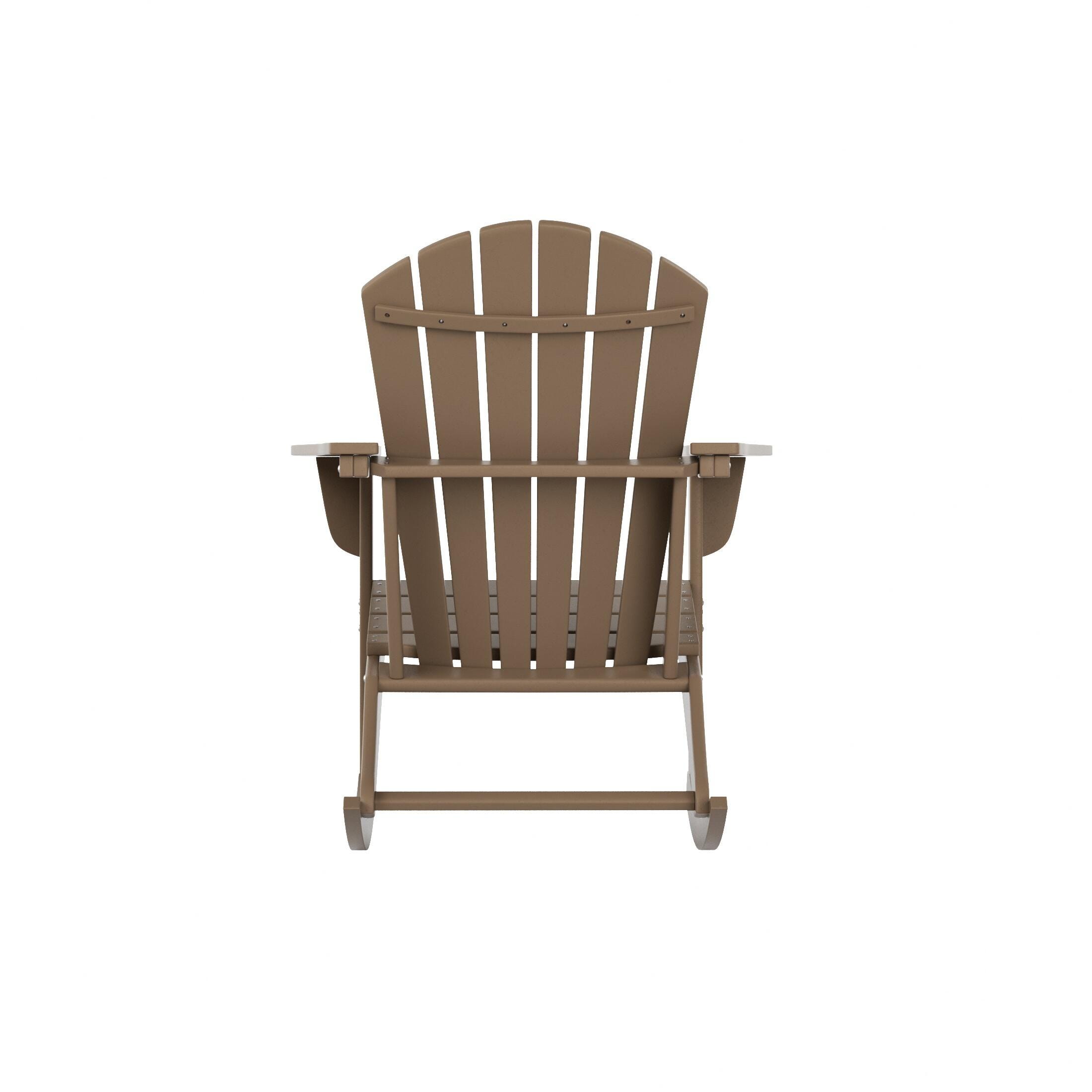Bayview Classic Seashell Rocking Chair, Weathered Wood, large