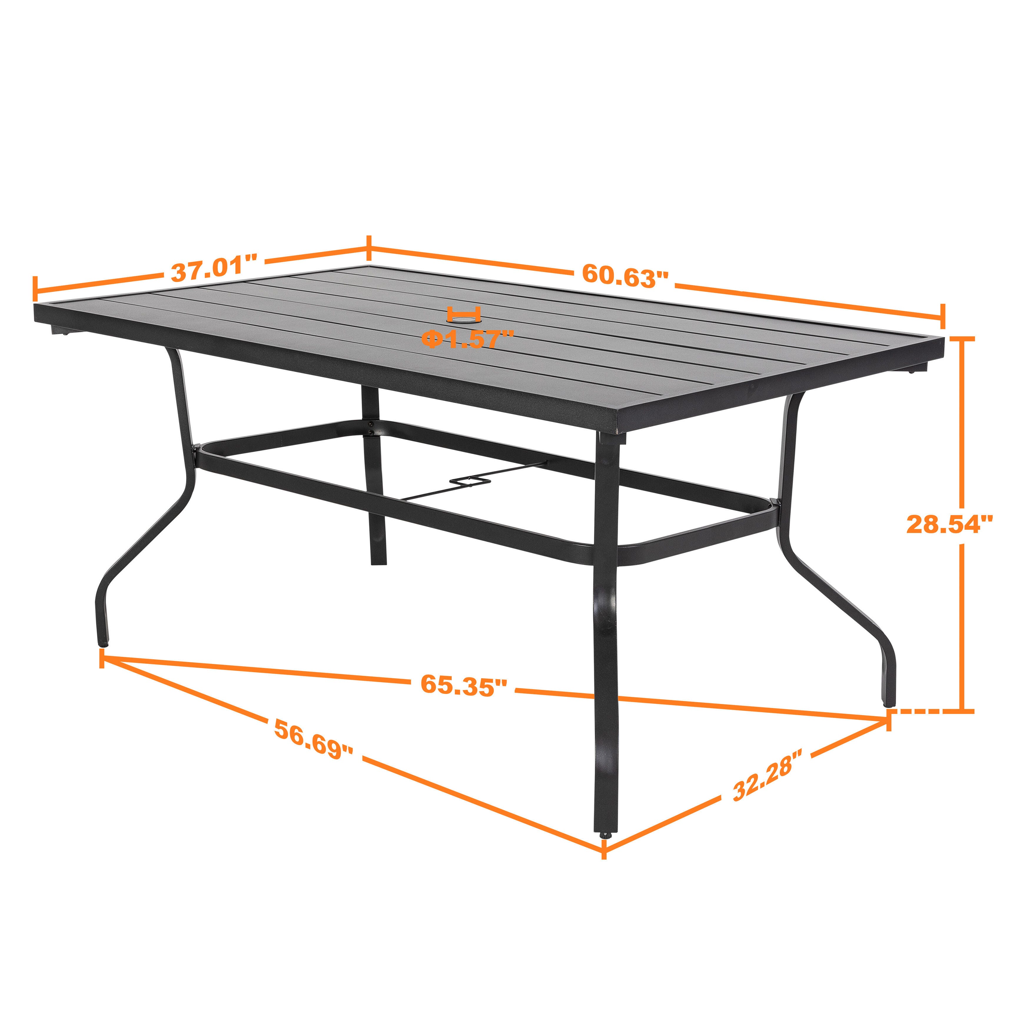 Nuu Garden Outdoor Dining Table, , large