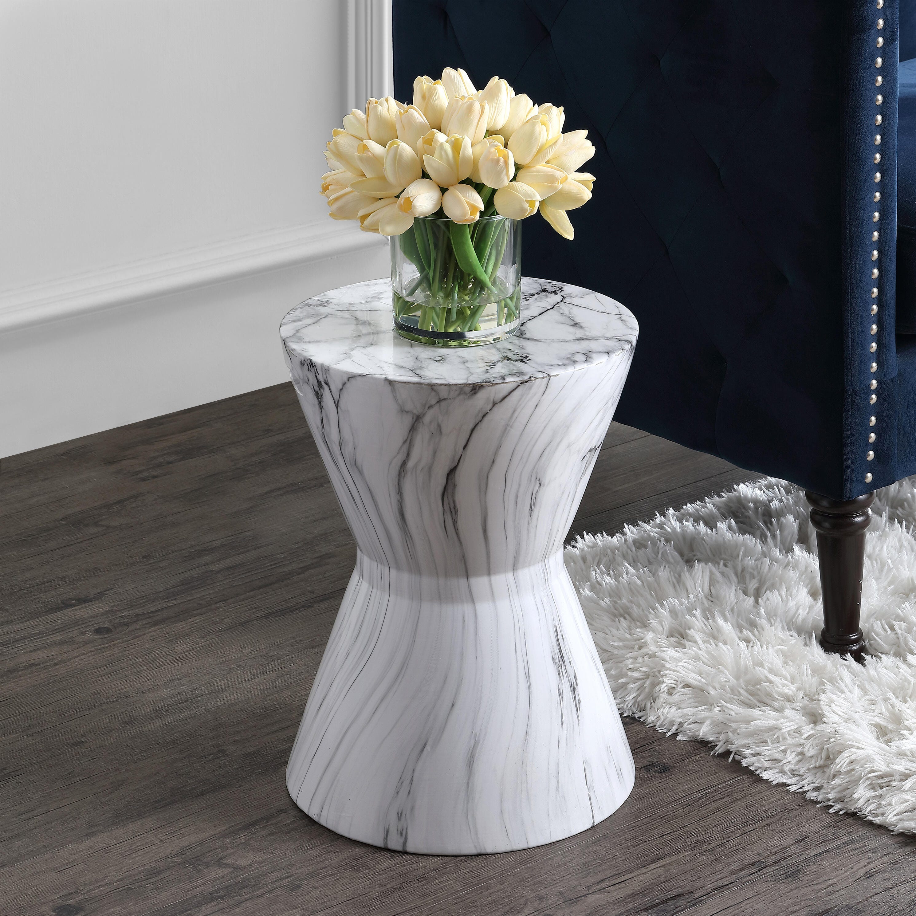 JONATHAN Y African Drum 17.3" Ceramic Garden Stool, , large