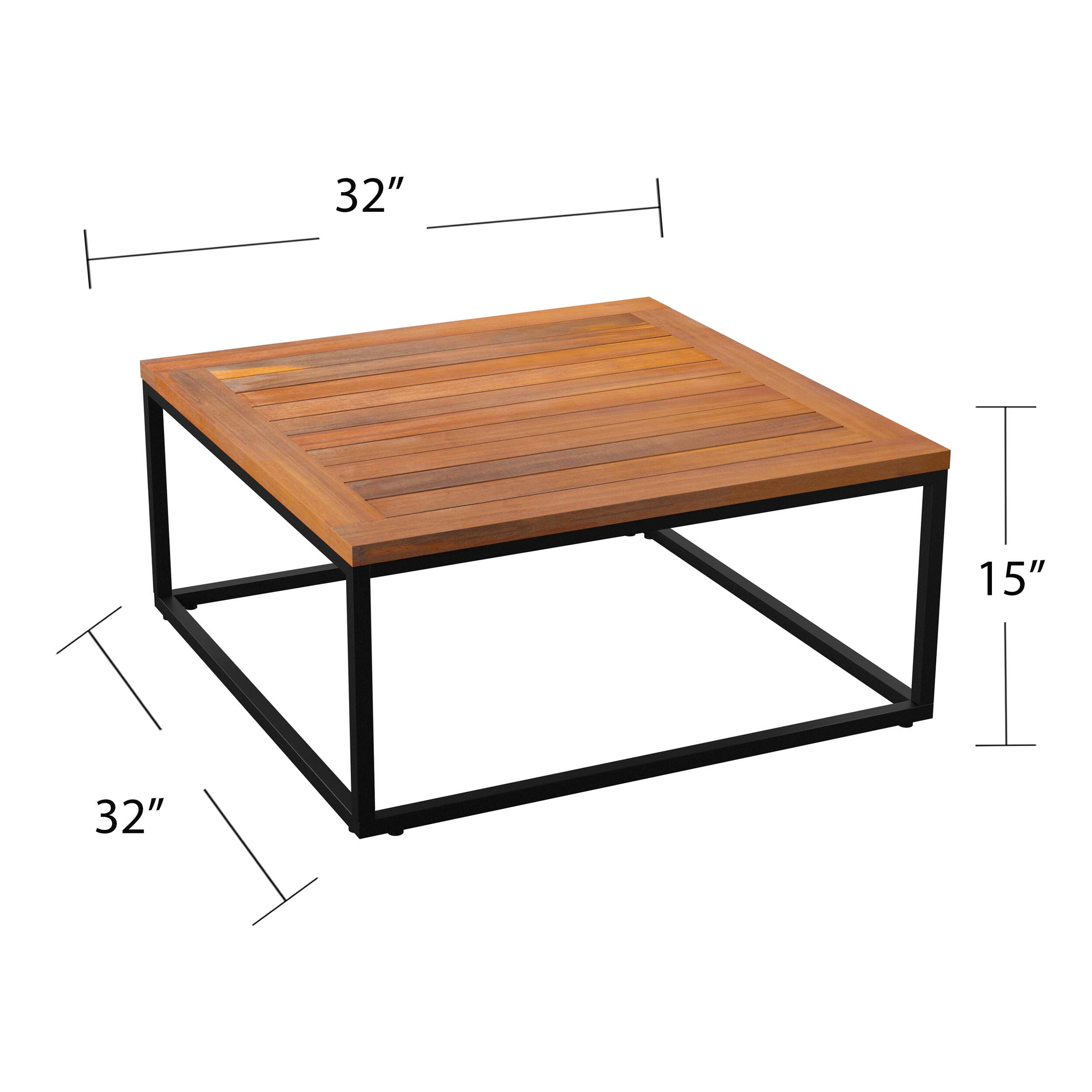SEI Furniture Keller Outdoor Coffee Table, , large