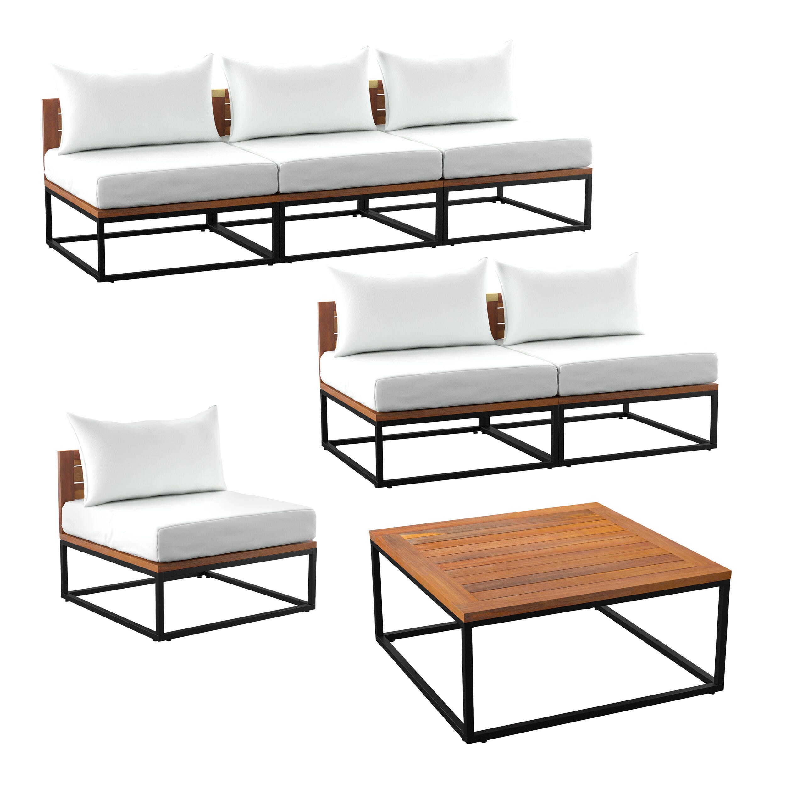 SEI Furniture Keller Outdoor Coffee Table, , large