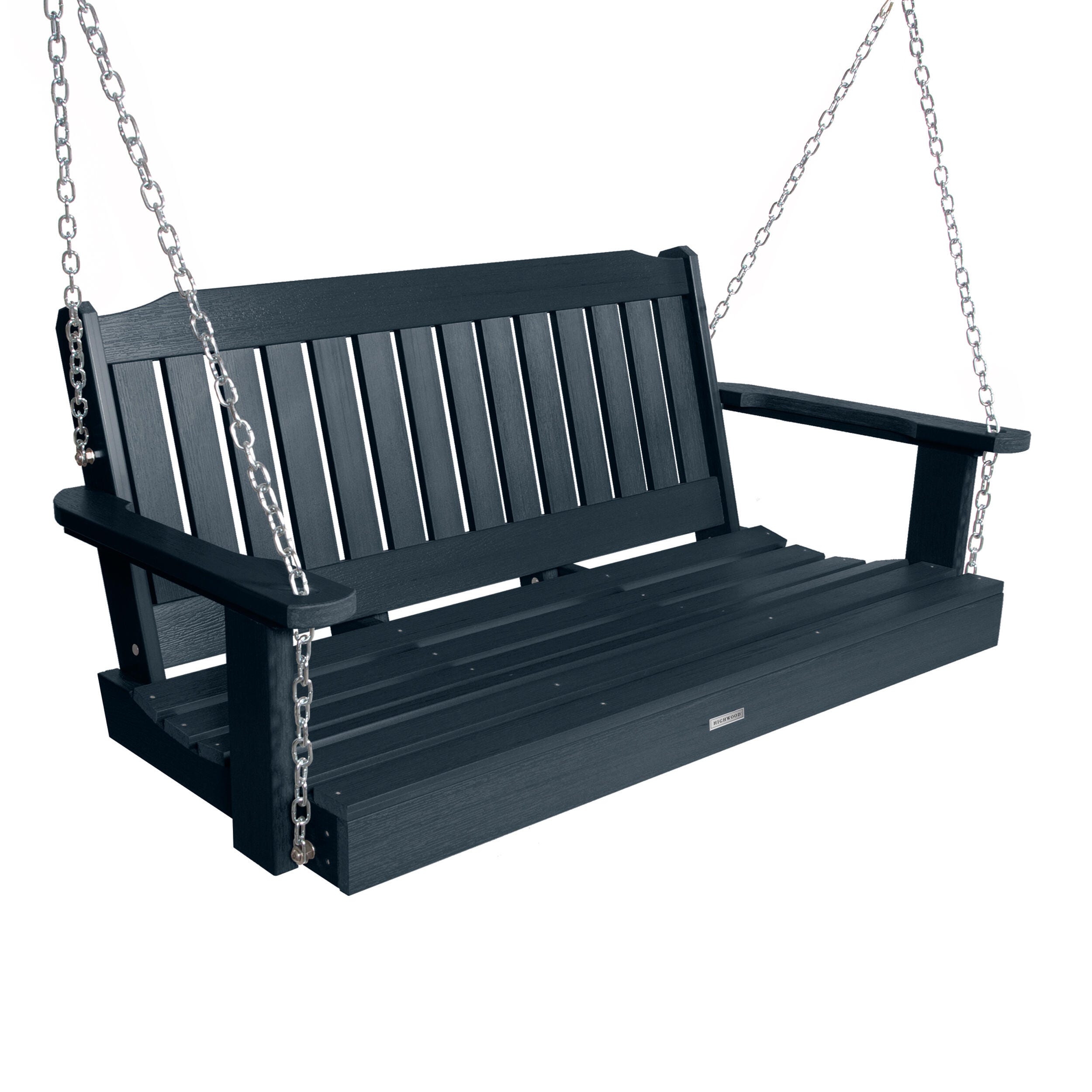 Highwood USA Lehigh 4-Foot Porch Swing, Federal Blue