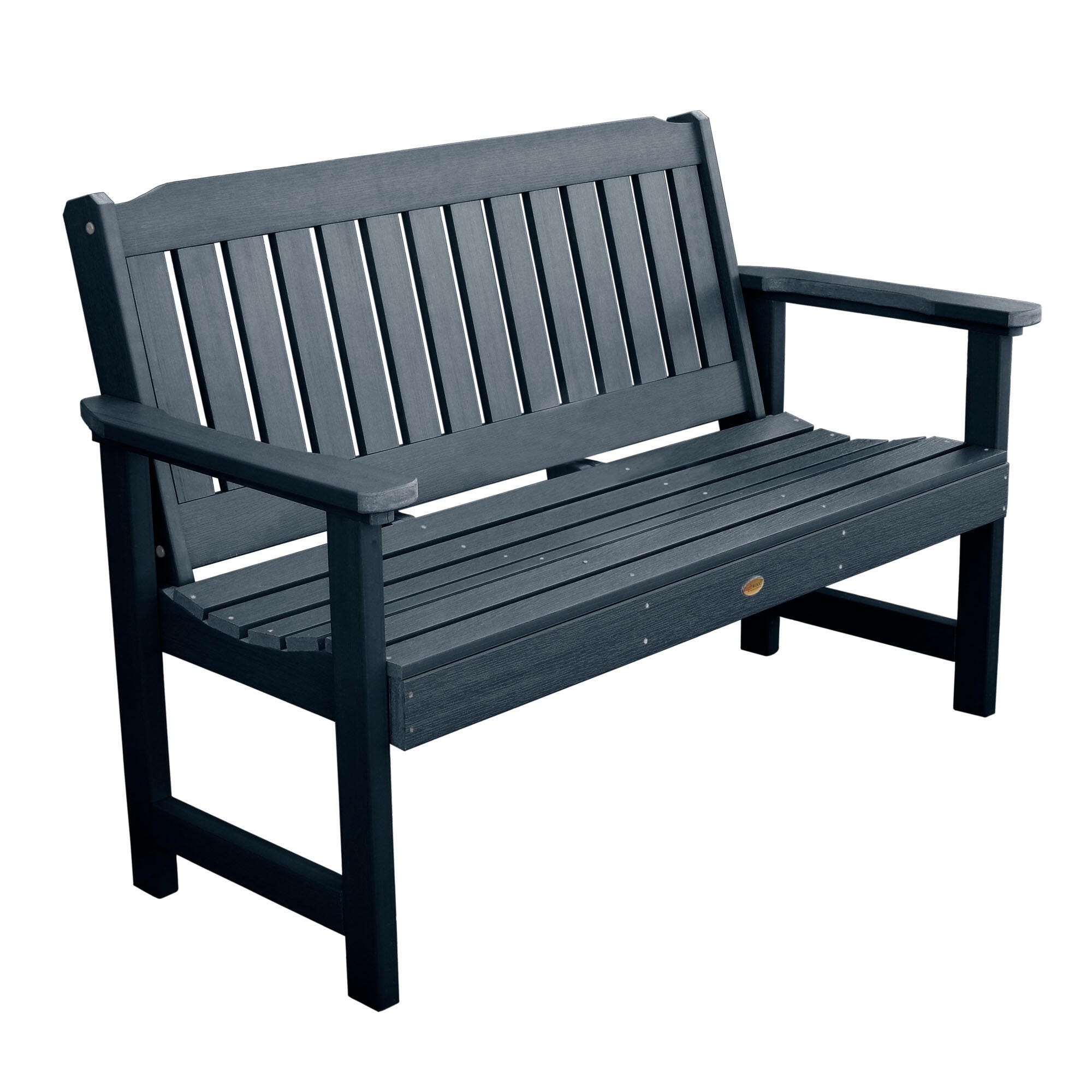 Highwood USA Lehigh 5-Foot Garden Bench, Federal Blue, large