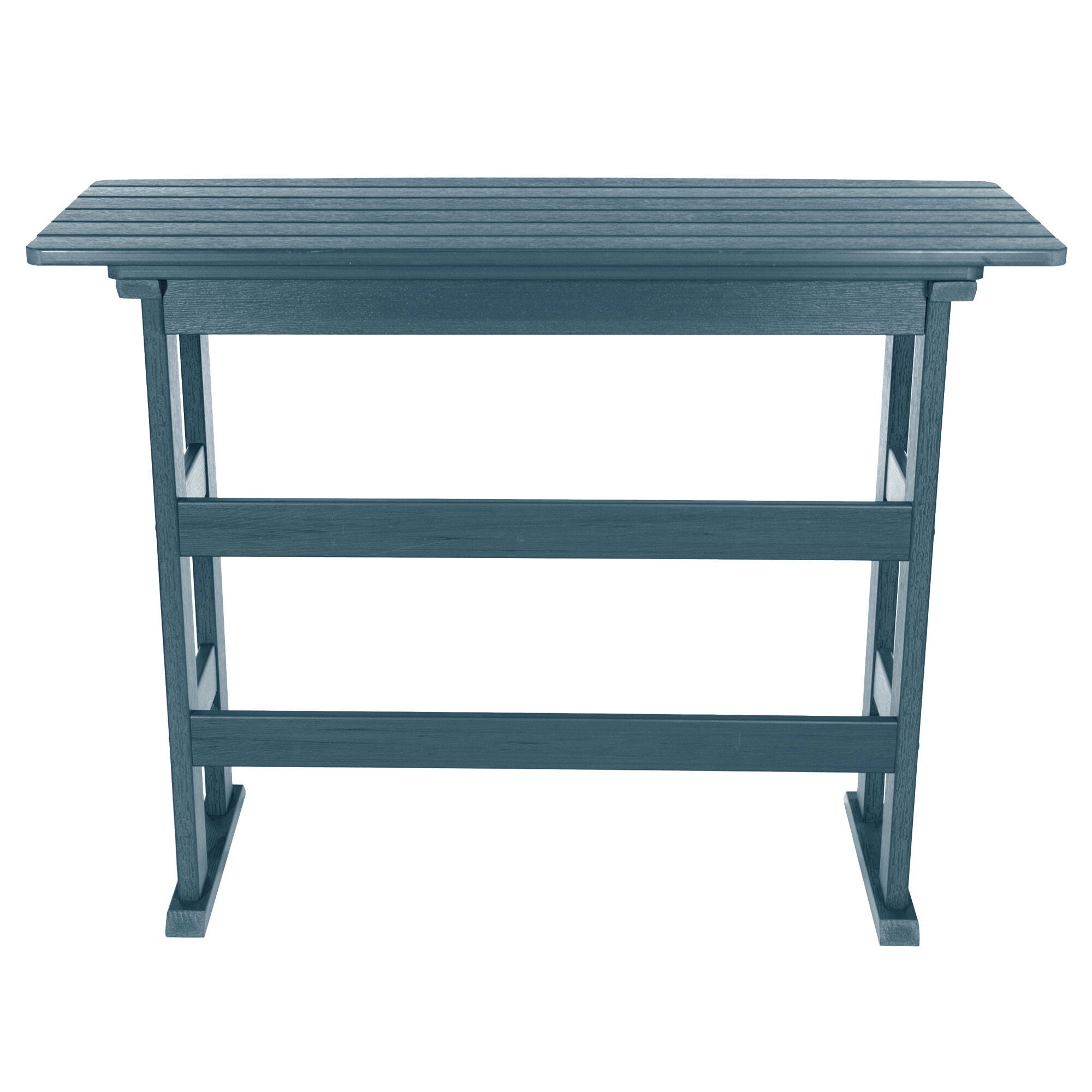 Highwood USA Lehigh Bar Height Balcony Table, Nantucket Blue, large