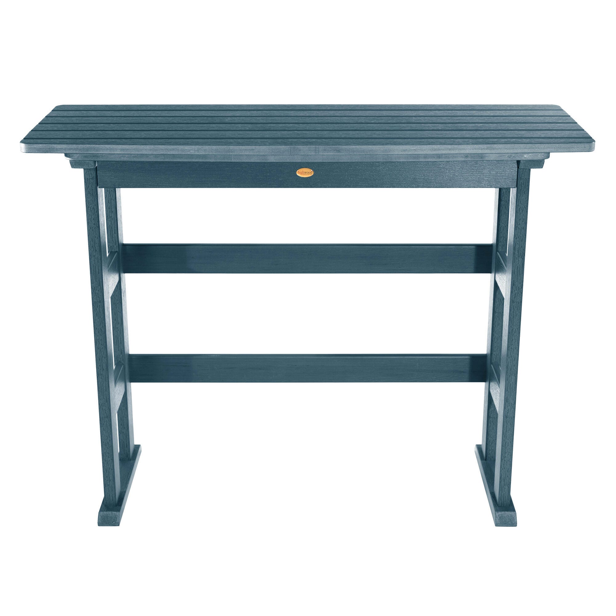 Highwood USA Lehigh Bar Height Balcony Table, Nantucket Blue, large