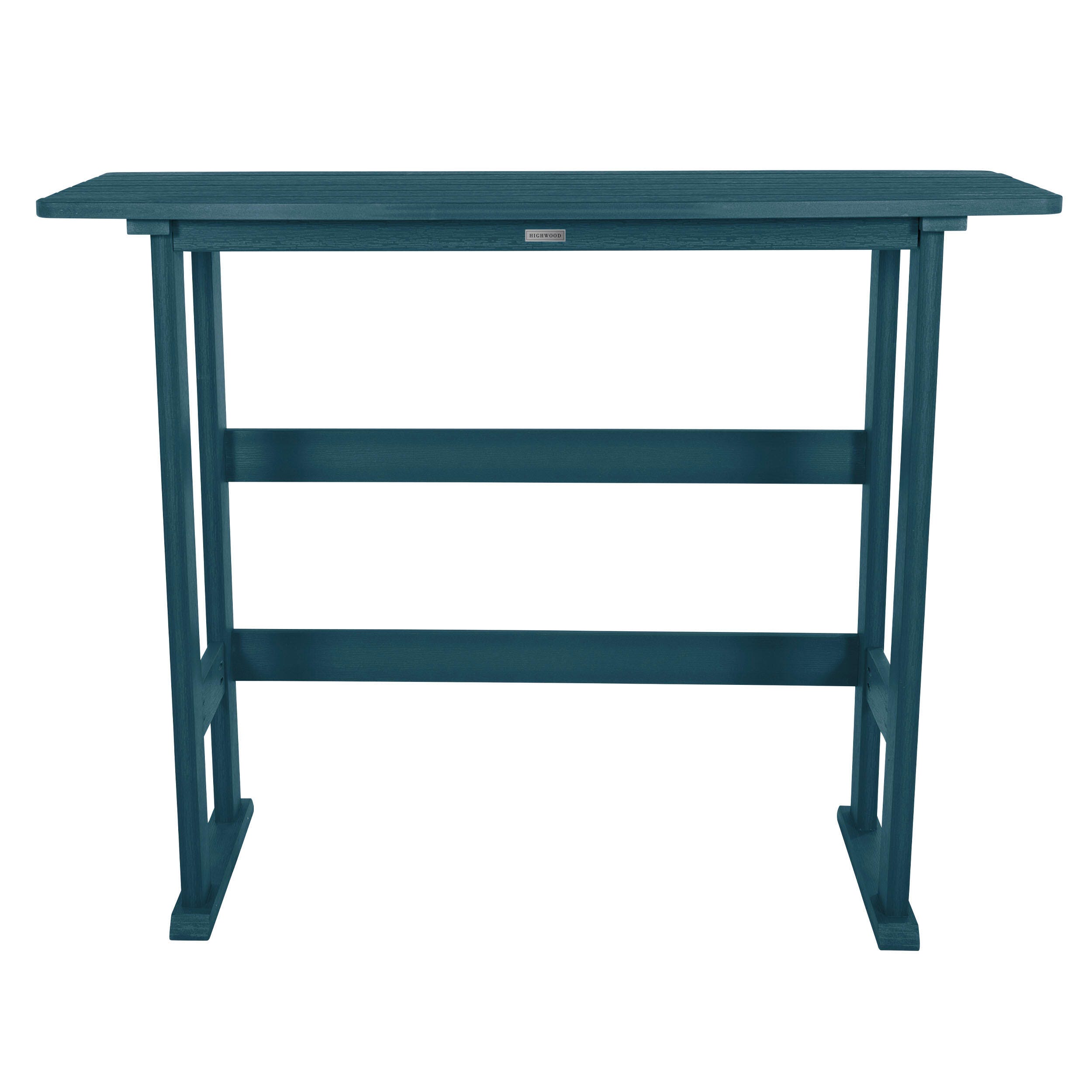 Highwood USA Lehigh Bar Height Balcony Table, Nantucket Blue, large