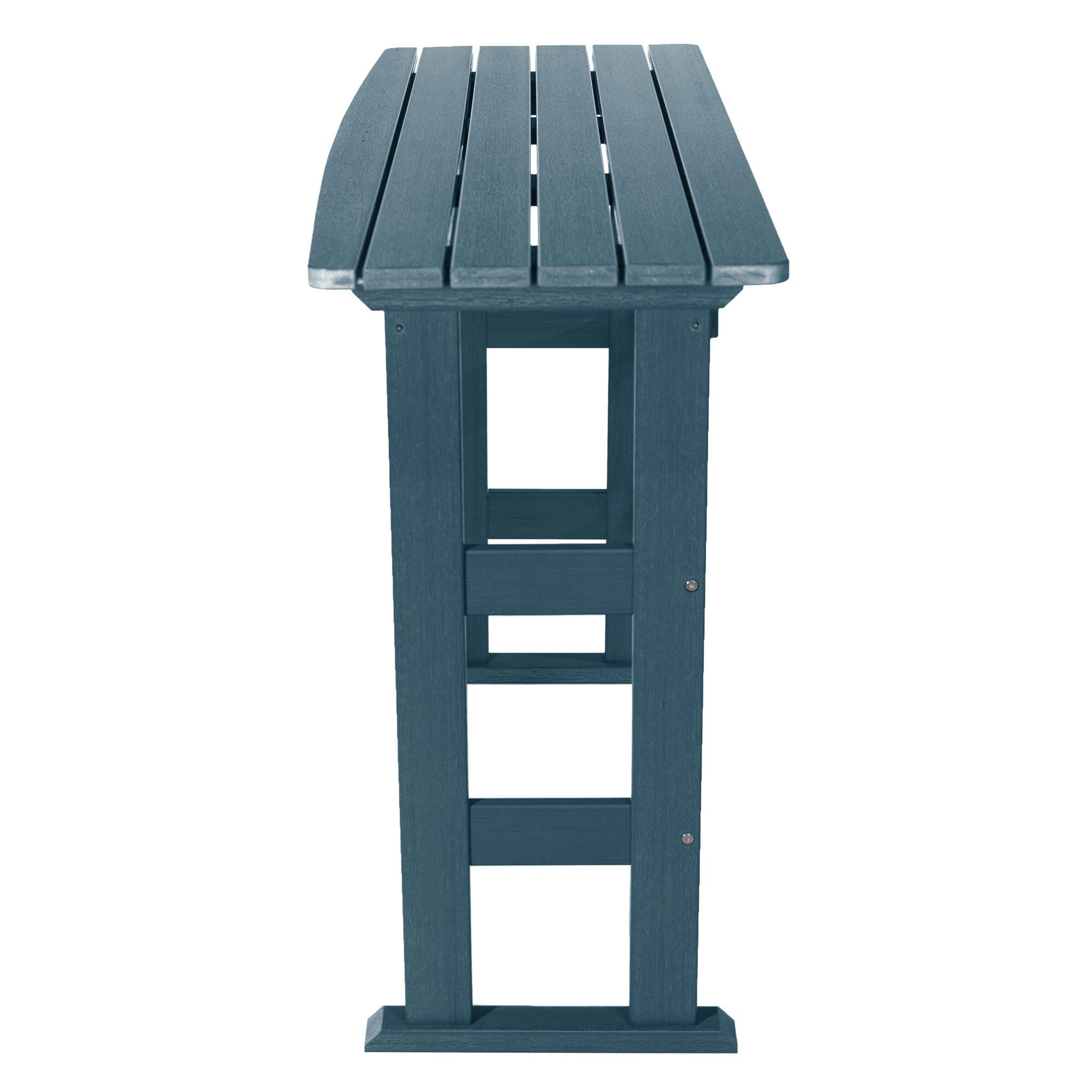 Highwood USA Lehigh Bar Height Balcony Table, Nantucket Blue, large