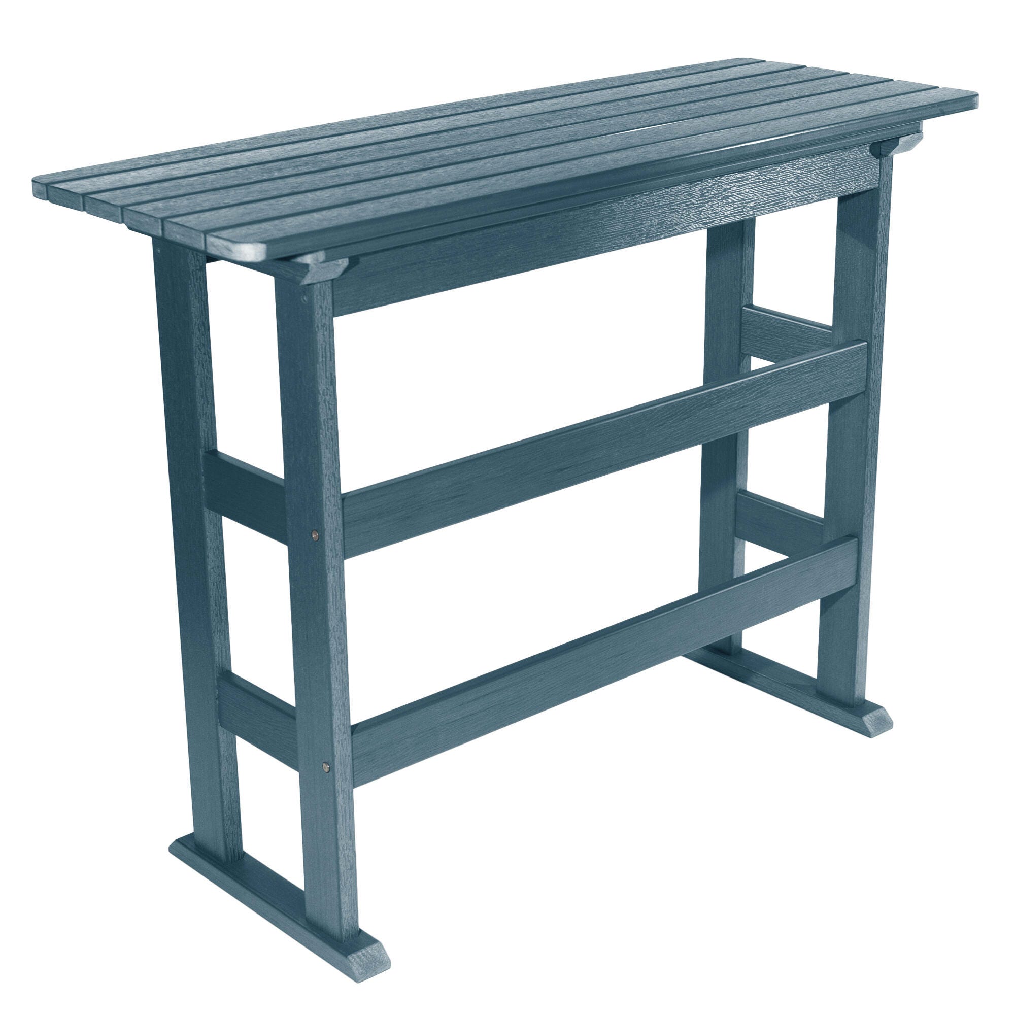 Highwood USA Lehigh Bar Height Balcony Table, Nantucket Blue, large