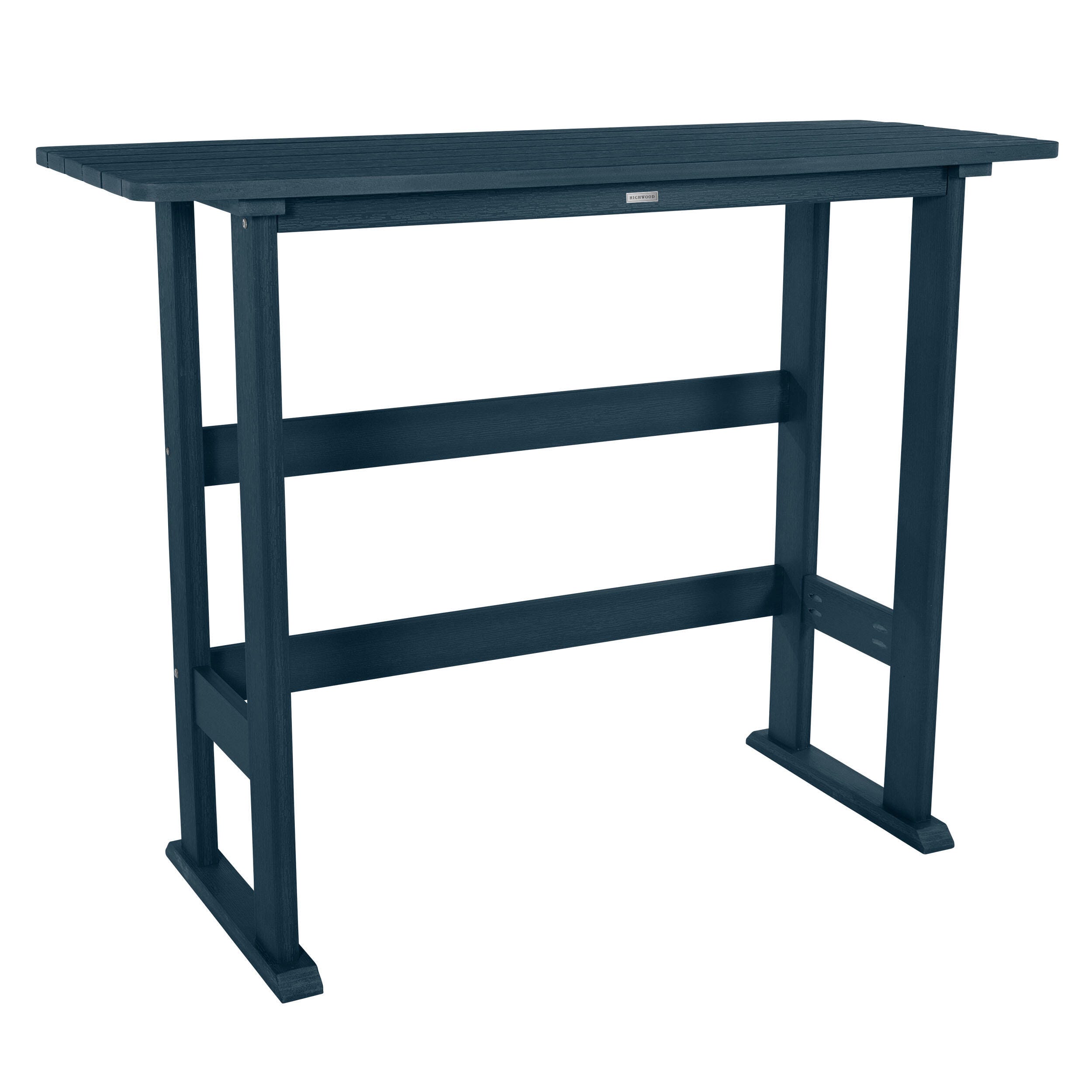 Highwood USA Lehigh Bar Height Balcony Table, Federal Blue, large