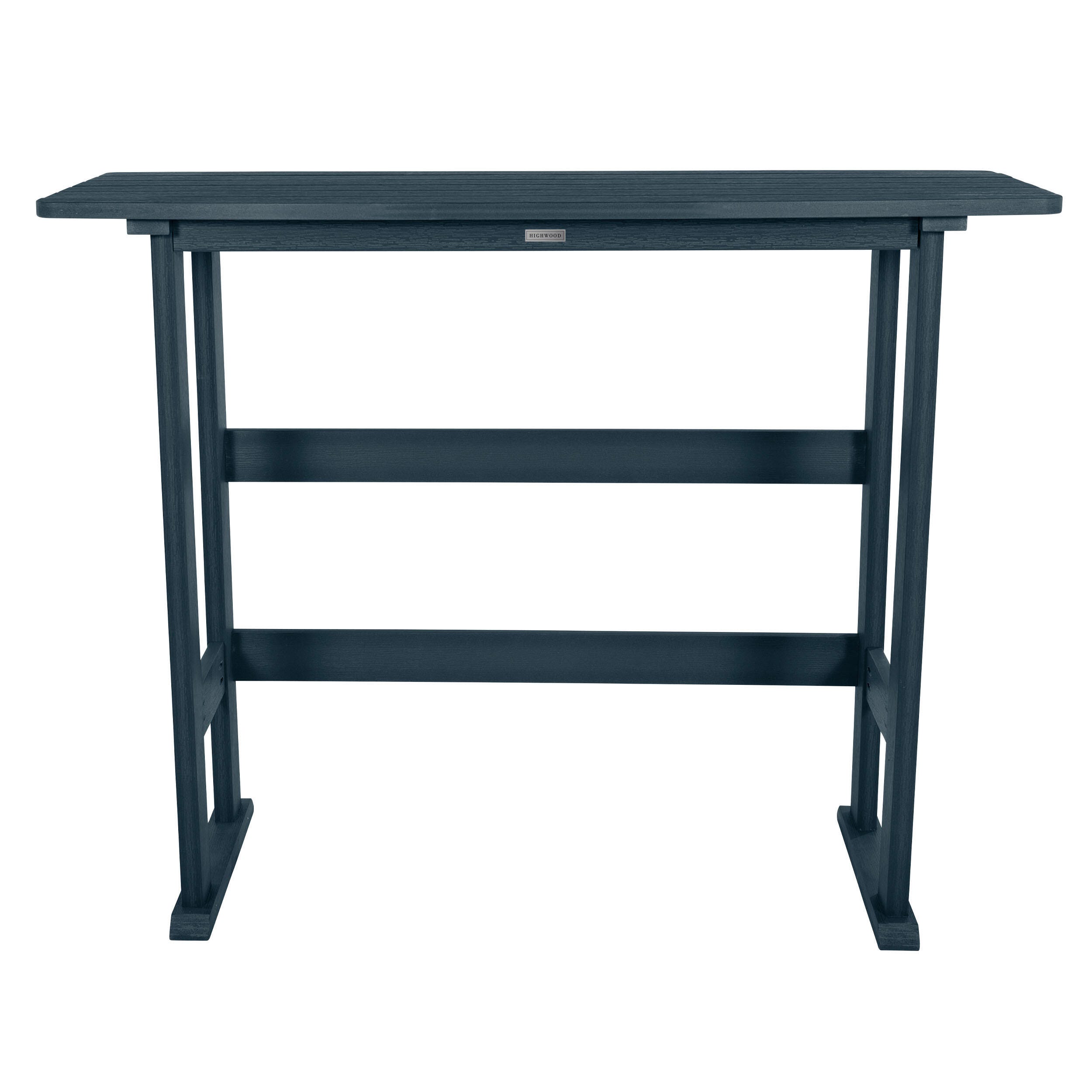 Highwood USA Lehigh Bar Height Balcony Table, Federal Blue, large