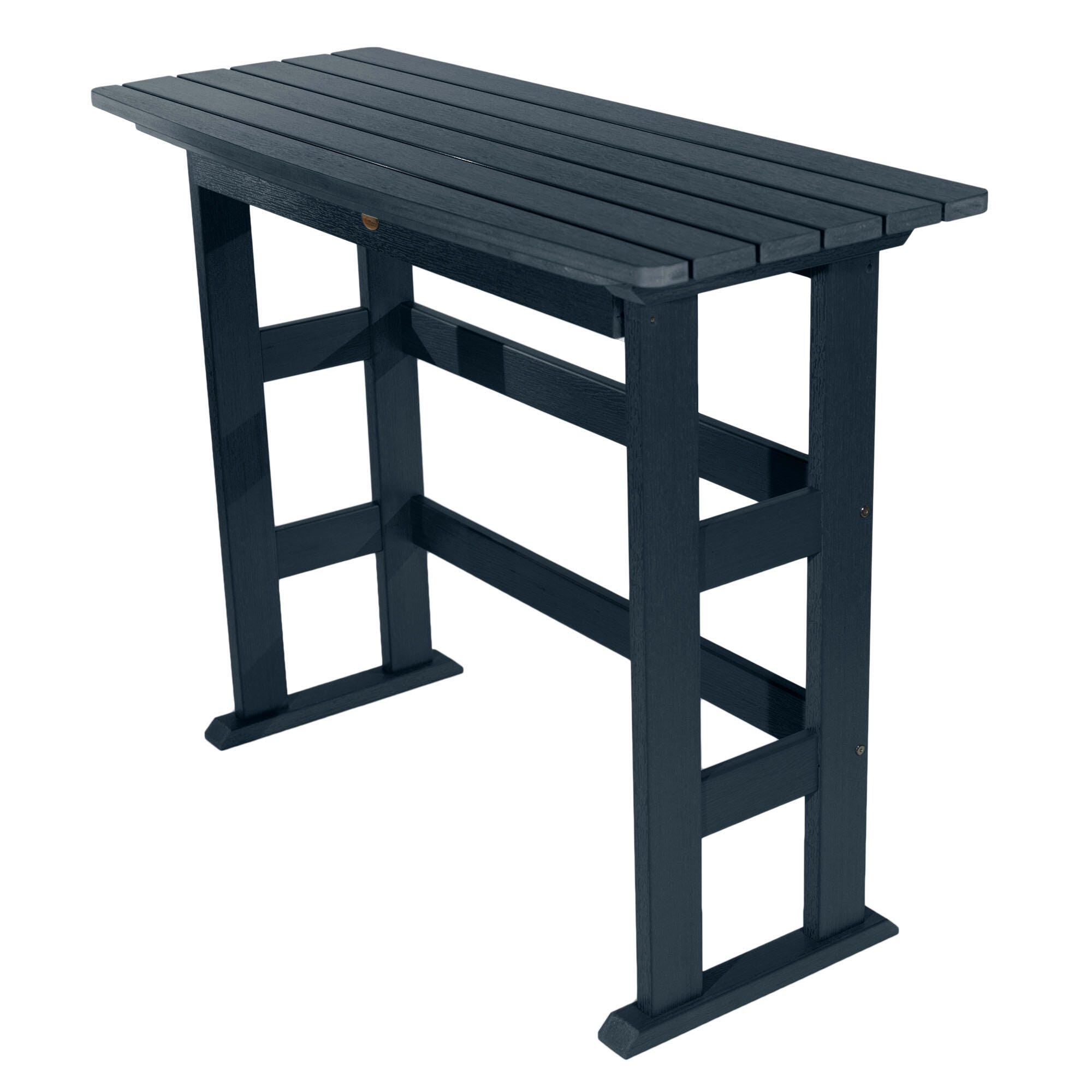 Highwood USA Lehigh Bar Height Balcony Table, Federal Blue, large