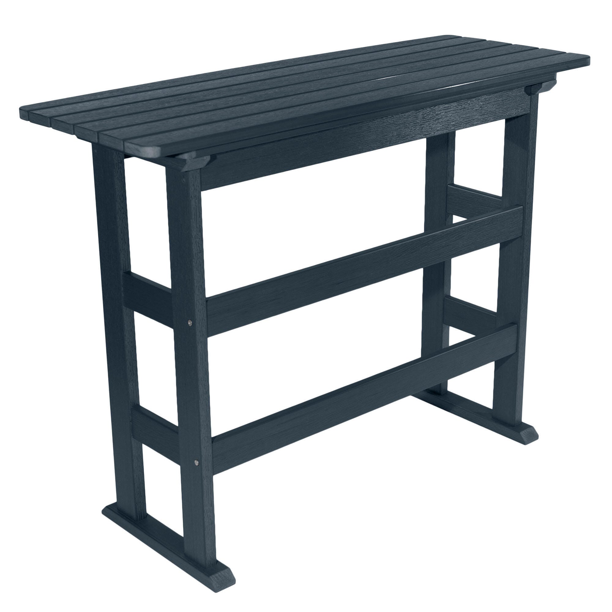 Highwood USA Lehigh Bar Height Balcony Table, Federal Blue, large