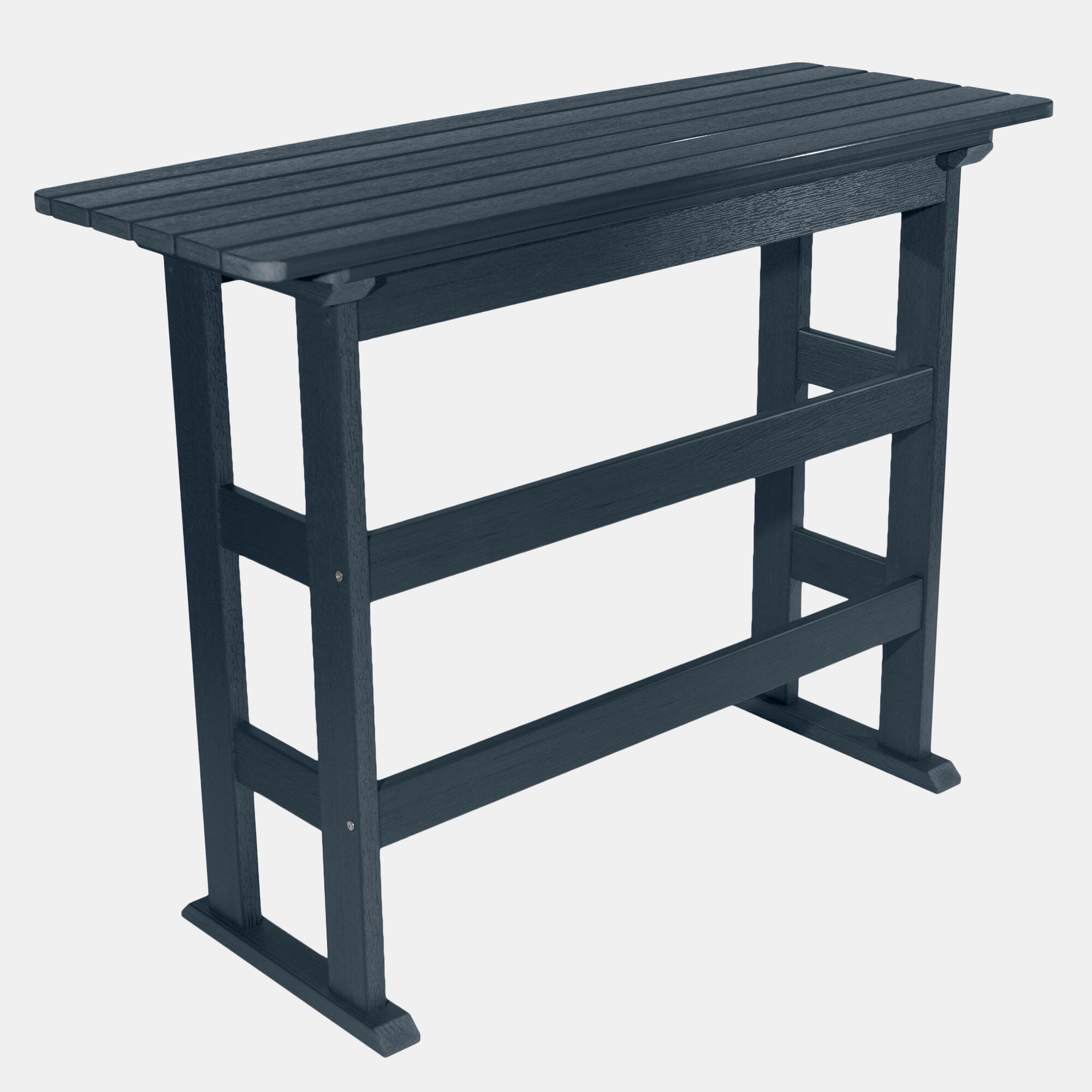 Highwood USA Lehigh Bar Height Balcony Table, Federal Blue, large