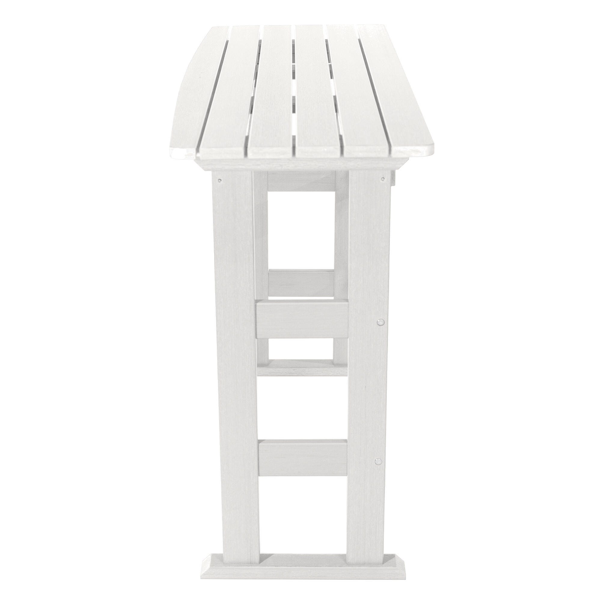 Highwood USA Lehigh Bar Height Balcony Table, White, large