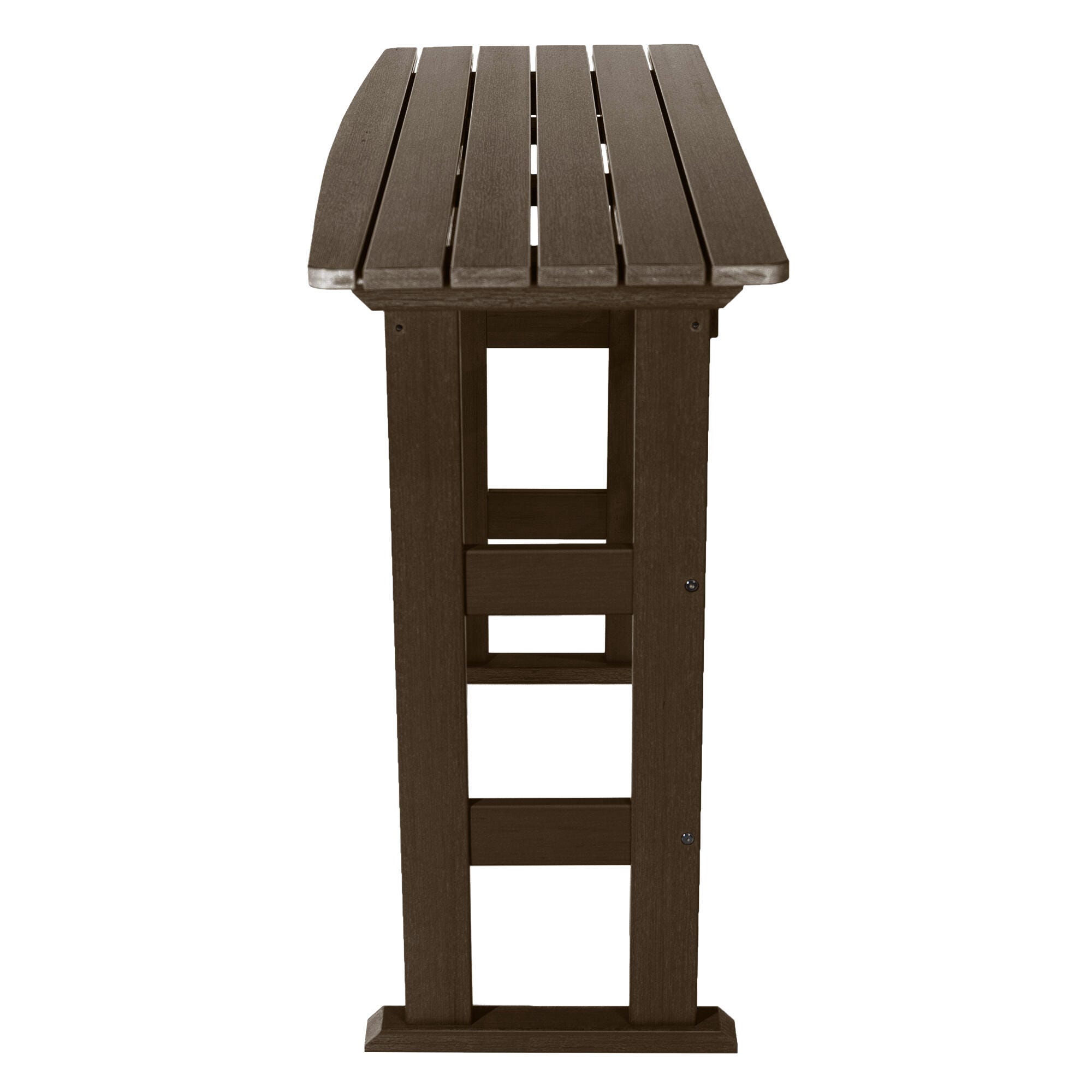 Highwood USA Lehigh Bar Height Balcony Table, Weathered Acorn, large