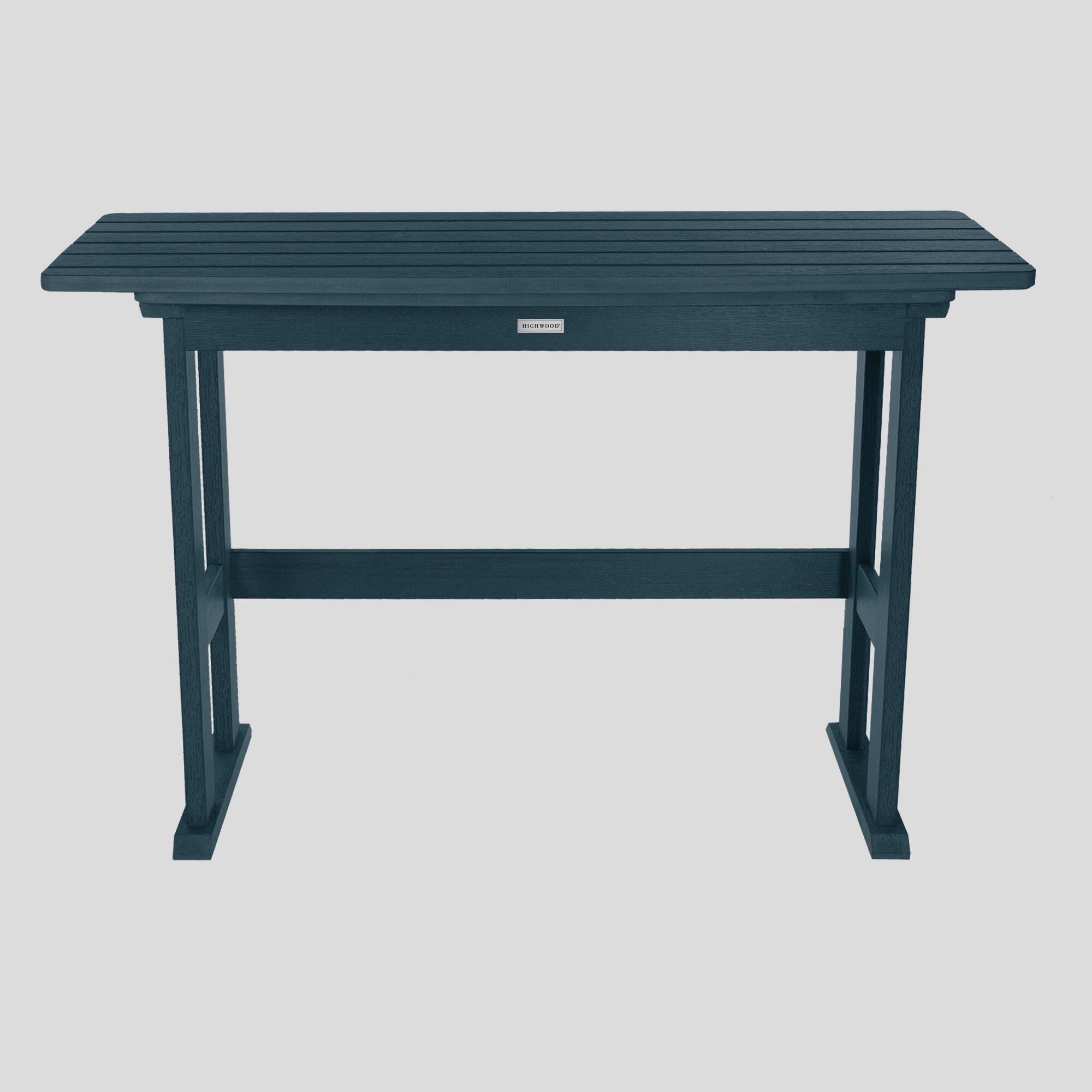 Highwood USA Lehigh Counter Height Balcony Table, Nantucket Blue, large