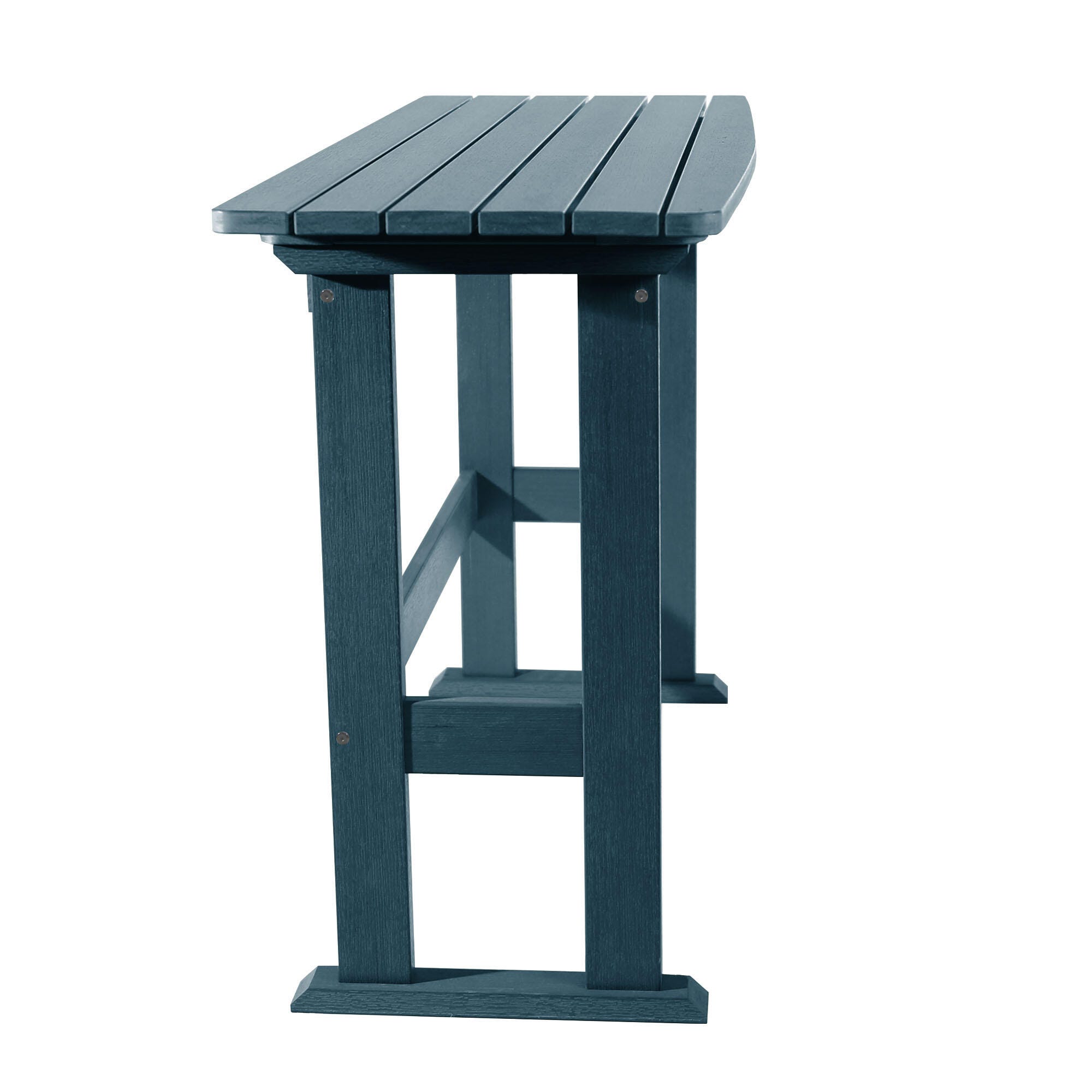 Highwood USA Lehigh Counter Height Balcony Table, Nantucket Blue, large