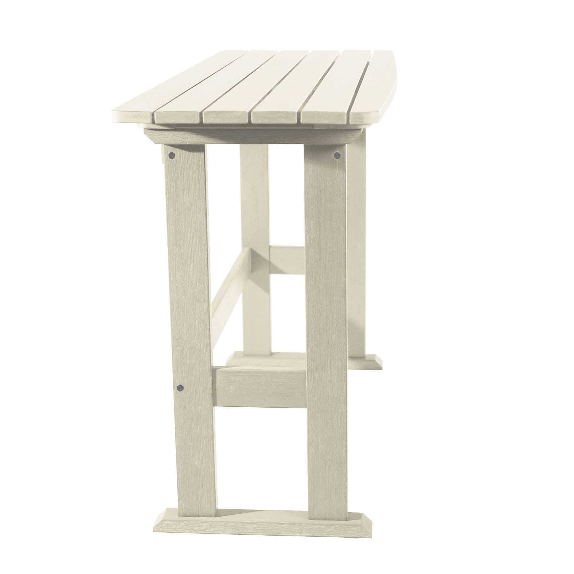 Highwood USA Lehigh Counter Height Balcony Table, Whitewash, large
