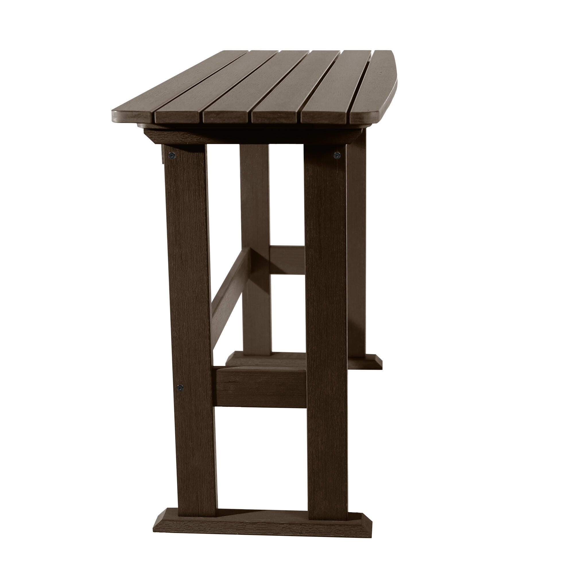Highwood USA Lehigh Counter Height Balcony Table, Weathered Acorn, large