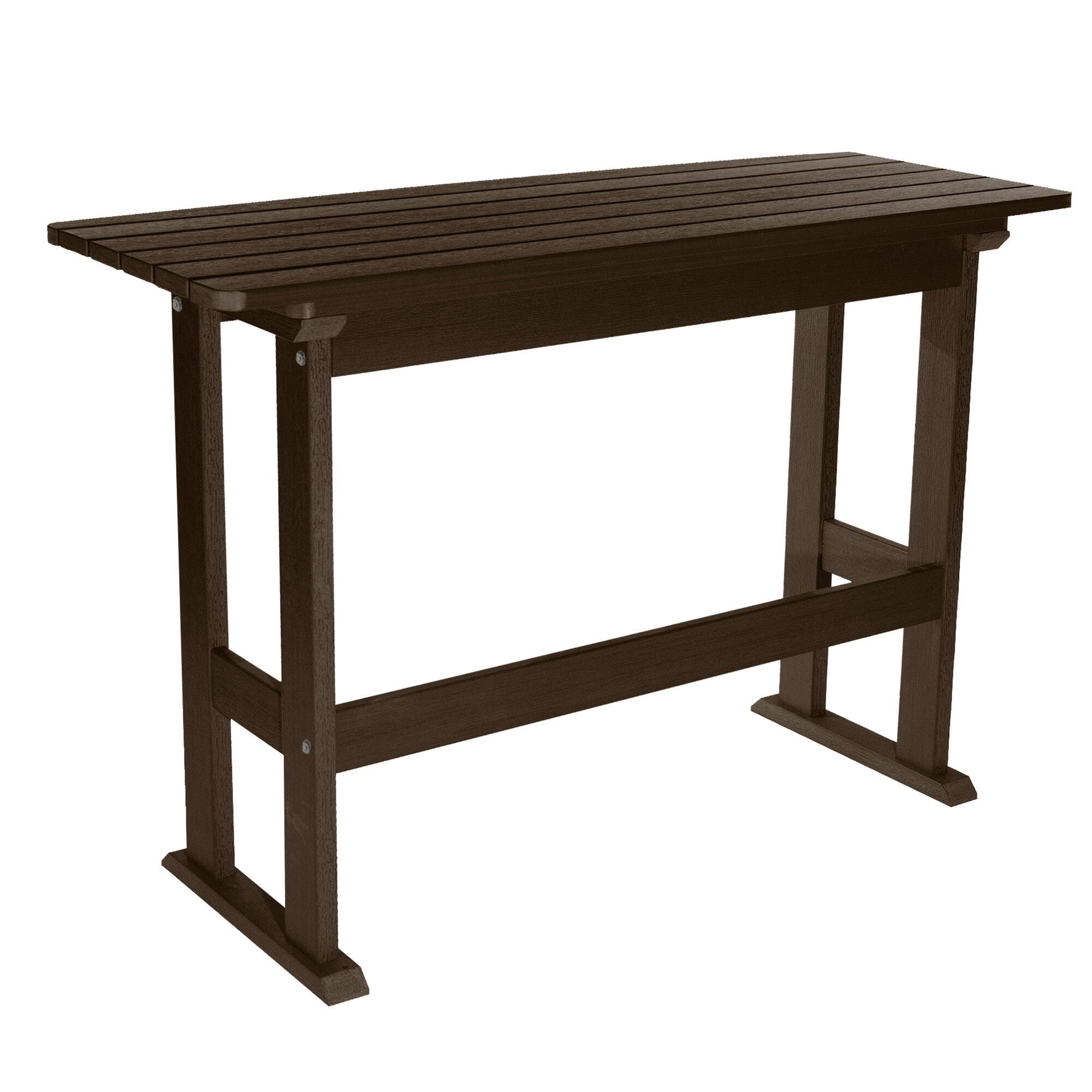 Highwood USA Lehigh Counter Height Balcony Table, Weathered Acorn, large