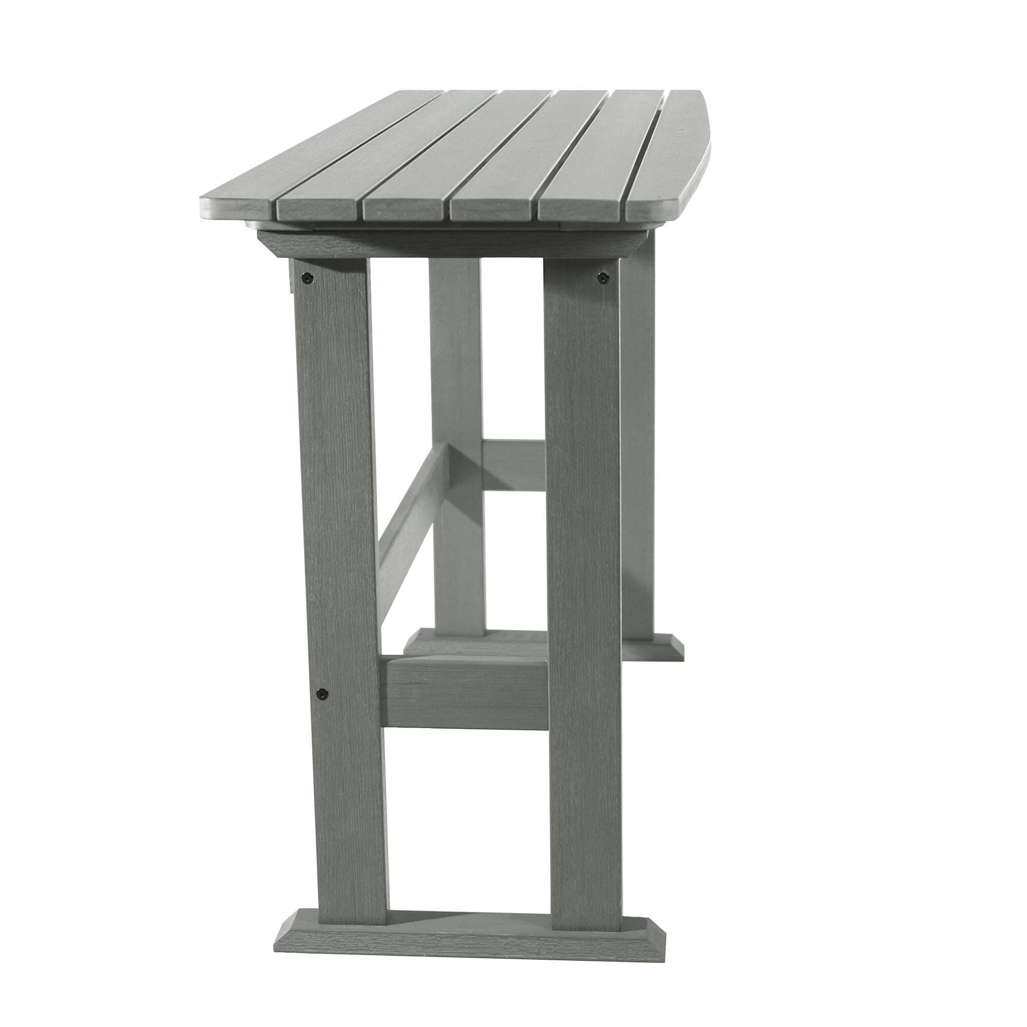 Highwood USA Lehigh Counter Height Balcony Table, Coastal Teak, large