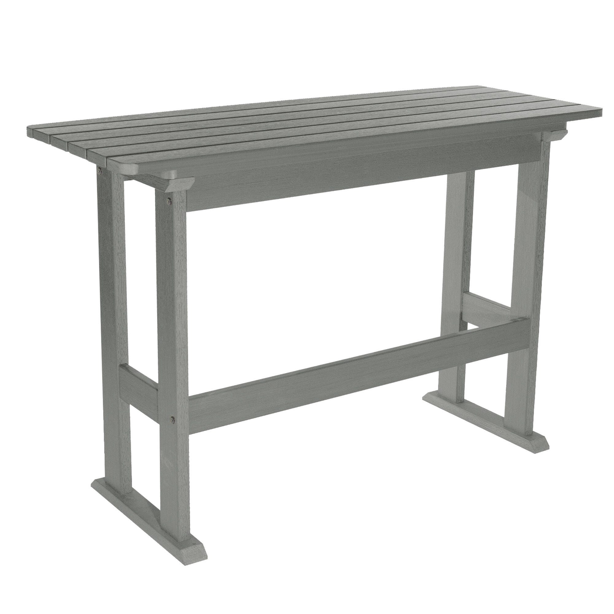 Highwood USA Lehigh Counter Height Balcony Table, Coastal Teak, large