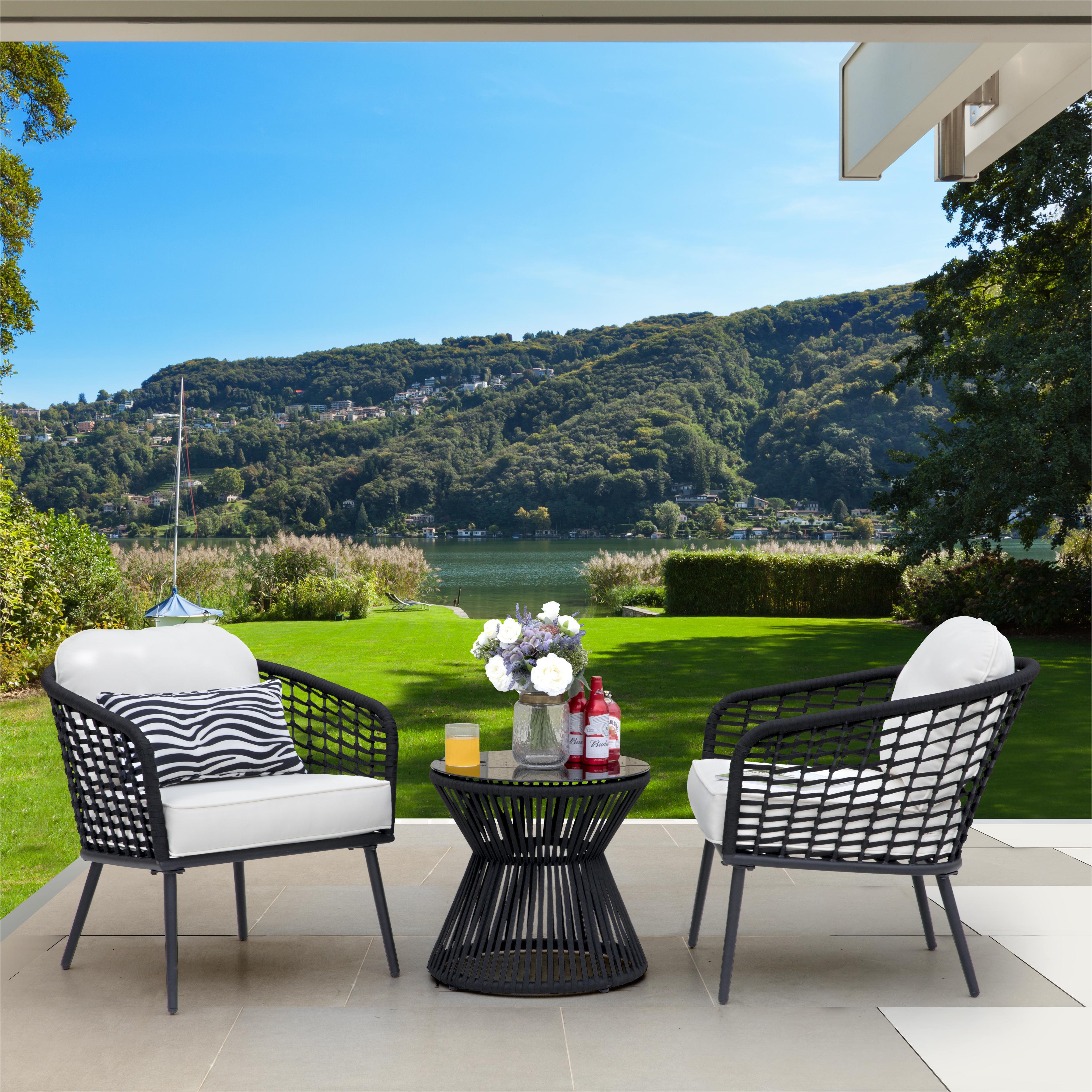 Nuu Garden 2 Outdoor Lounge Chairs and Side Table, , large