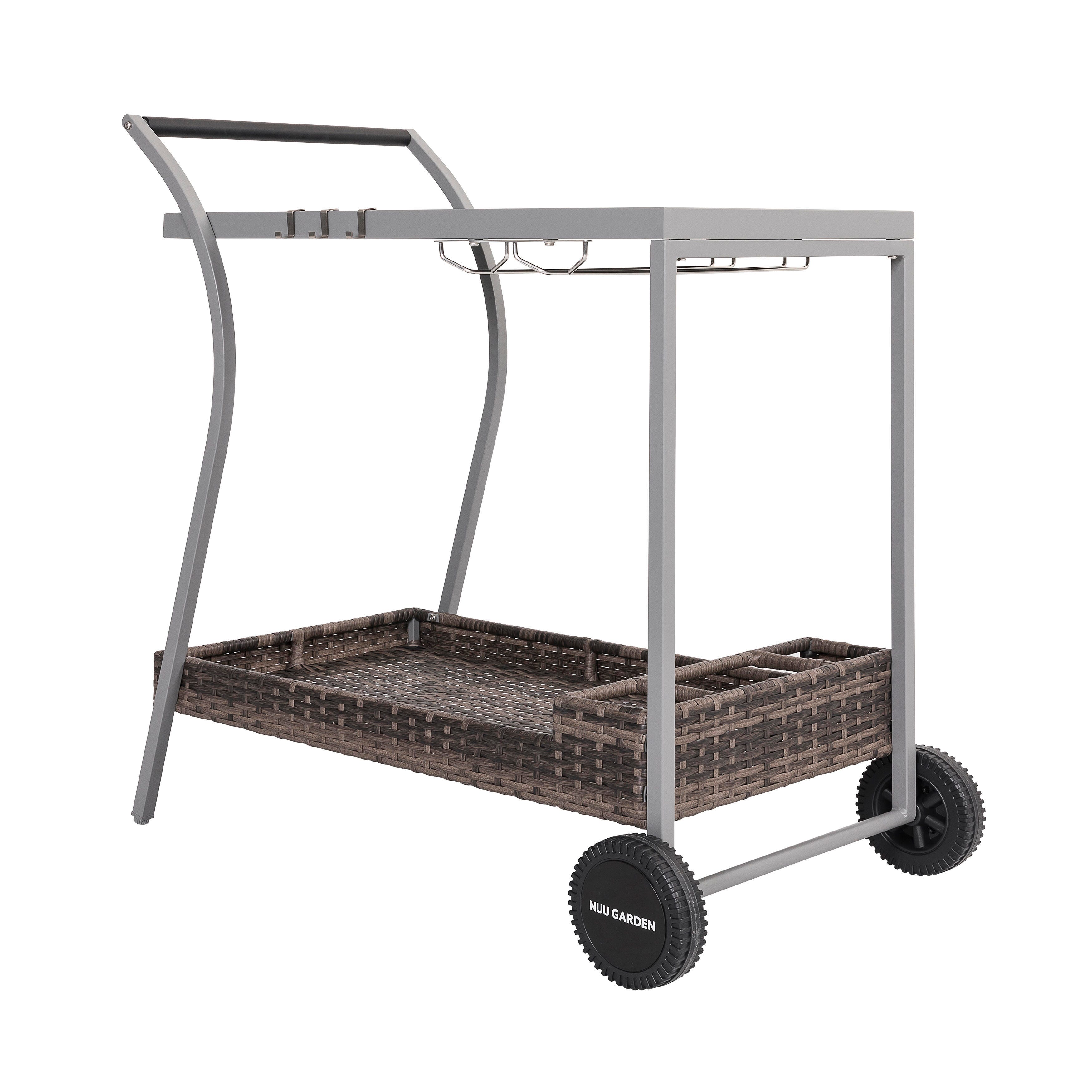 Nuu Garden Outdoor Bar Cart, , large