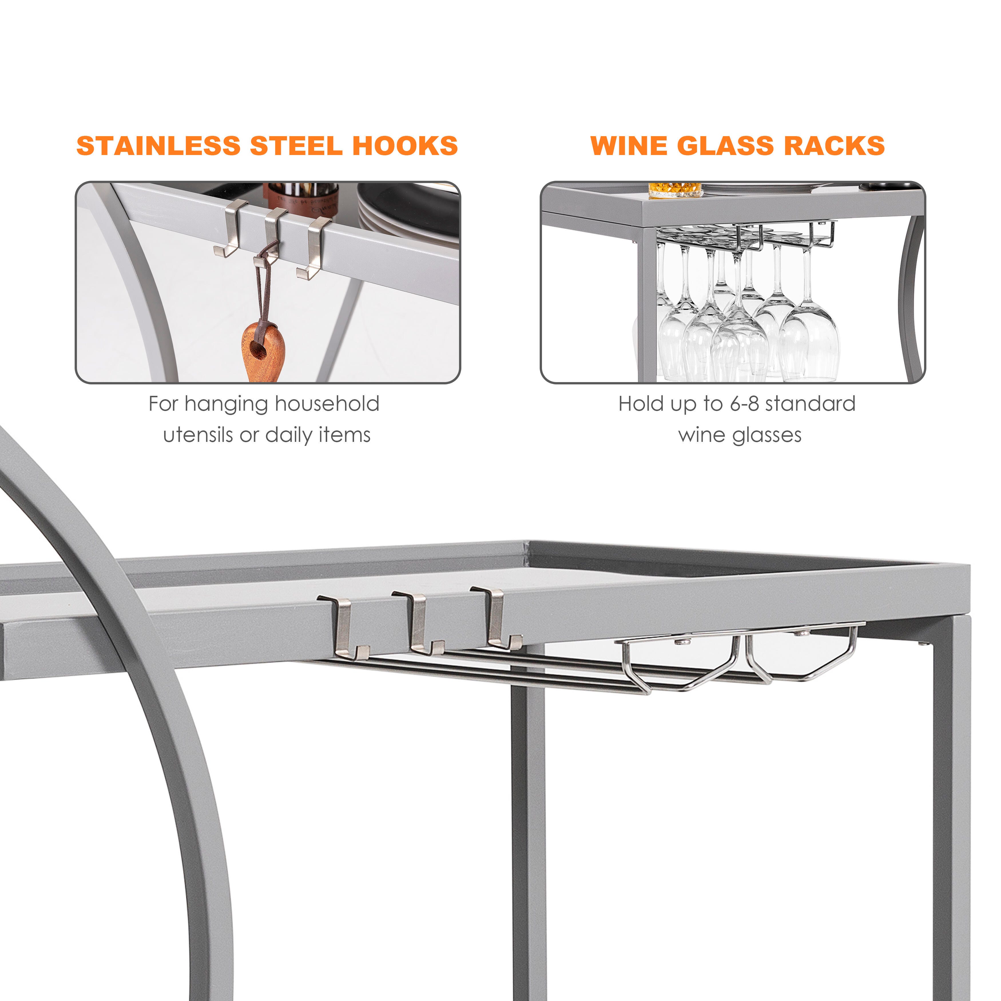 Nuu Garden Outdoor Bar Cart, , large