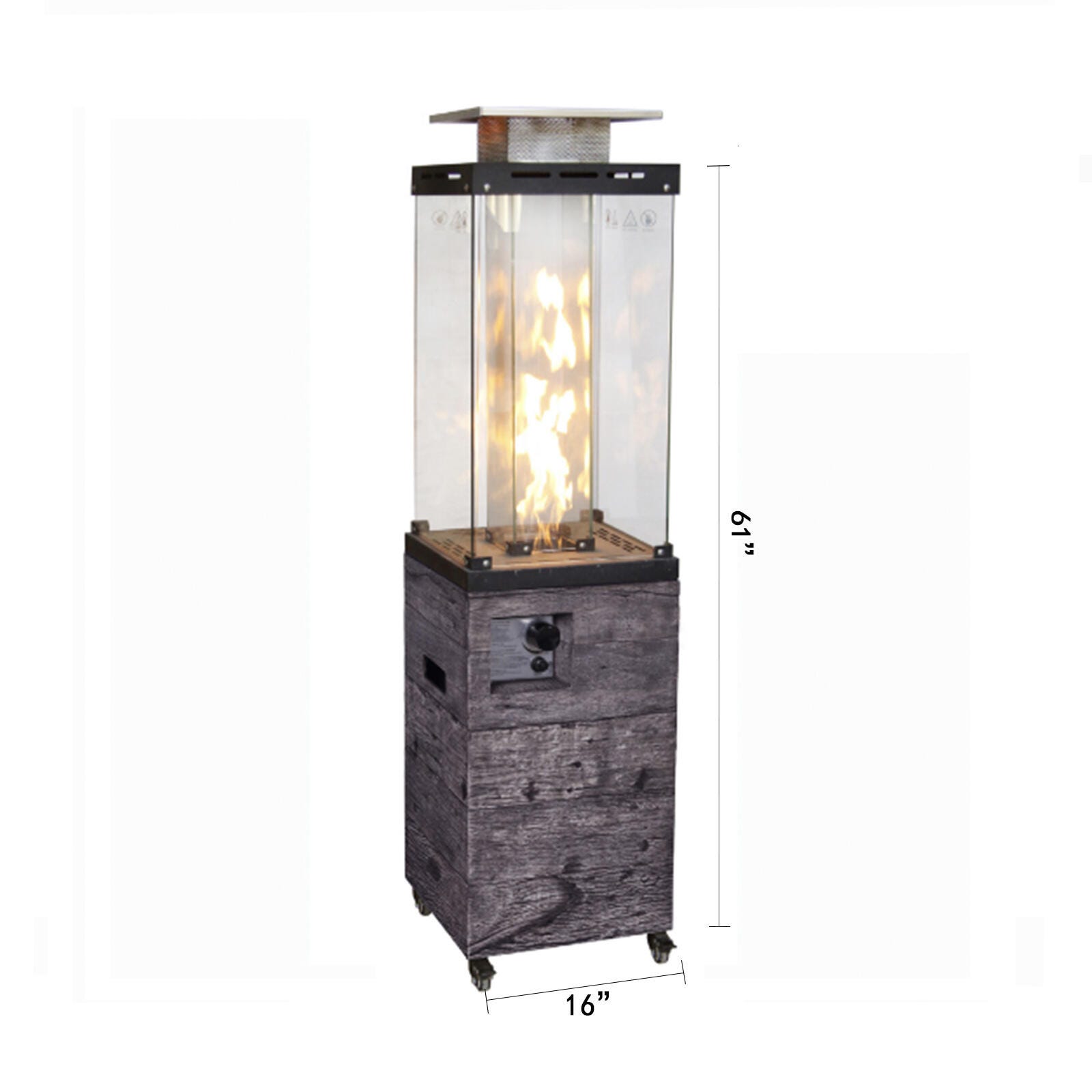 AFTERGLOW Outdoor Patio Heater, Dark Gray, large