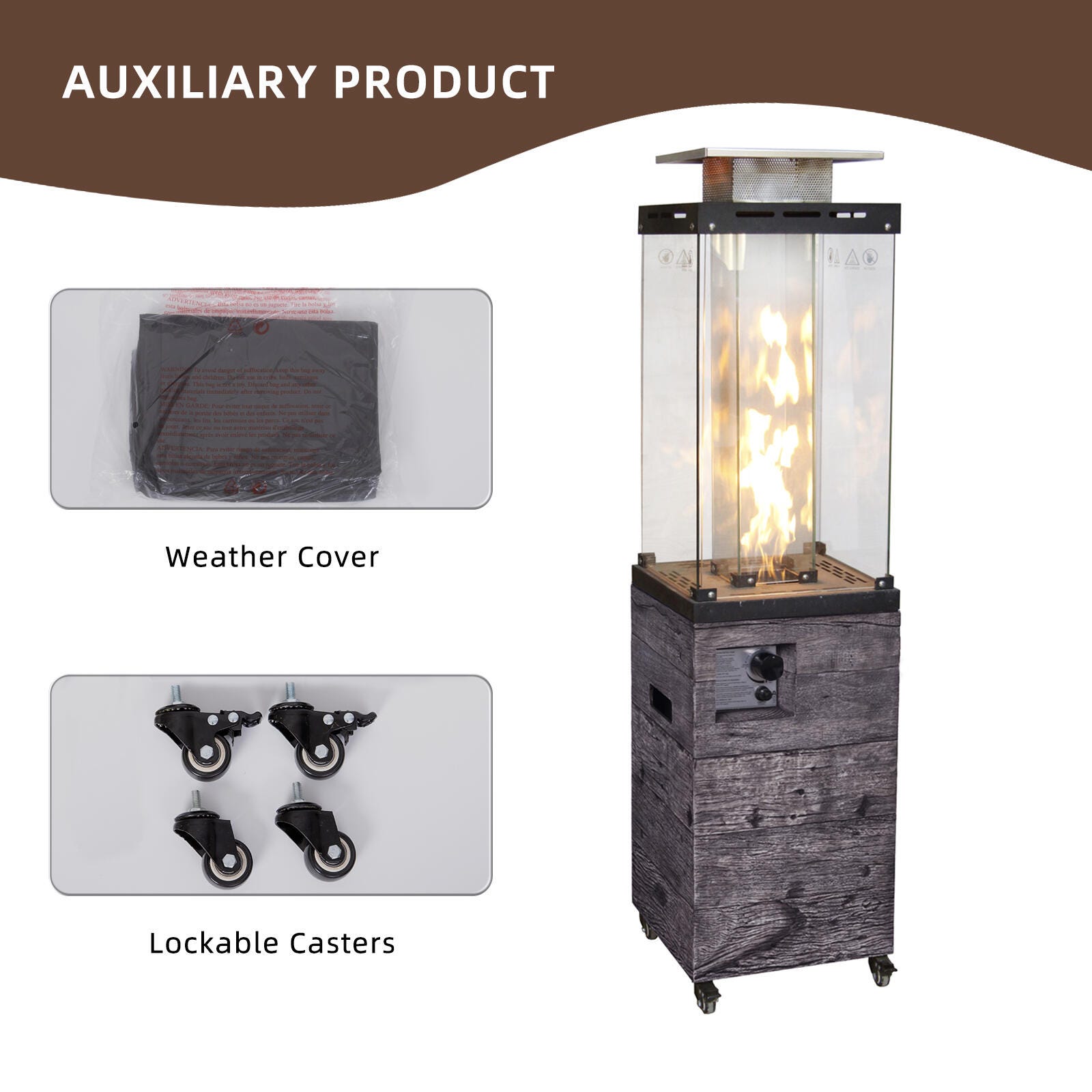 AFTERGLOW Outdoor Patio Heater, Dark Gray, large