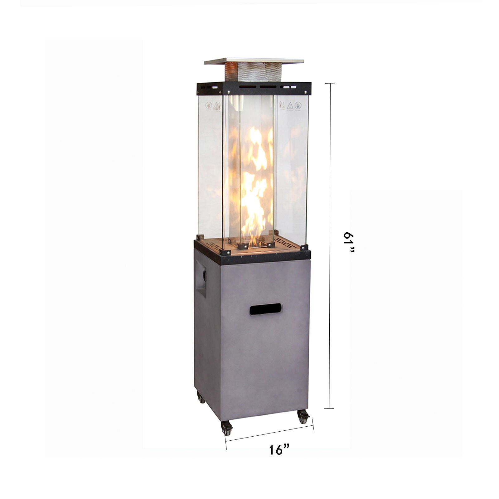 AFTERGLOW Outdoor Patio Heater, Light Gray, large