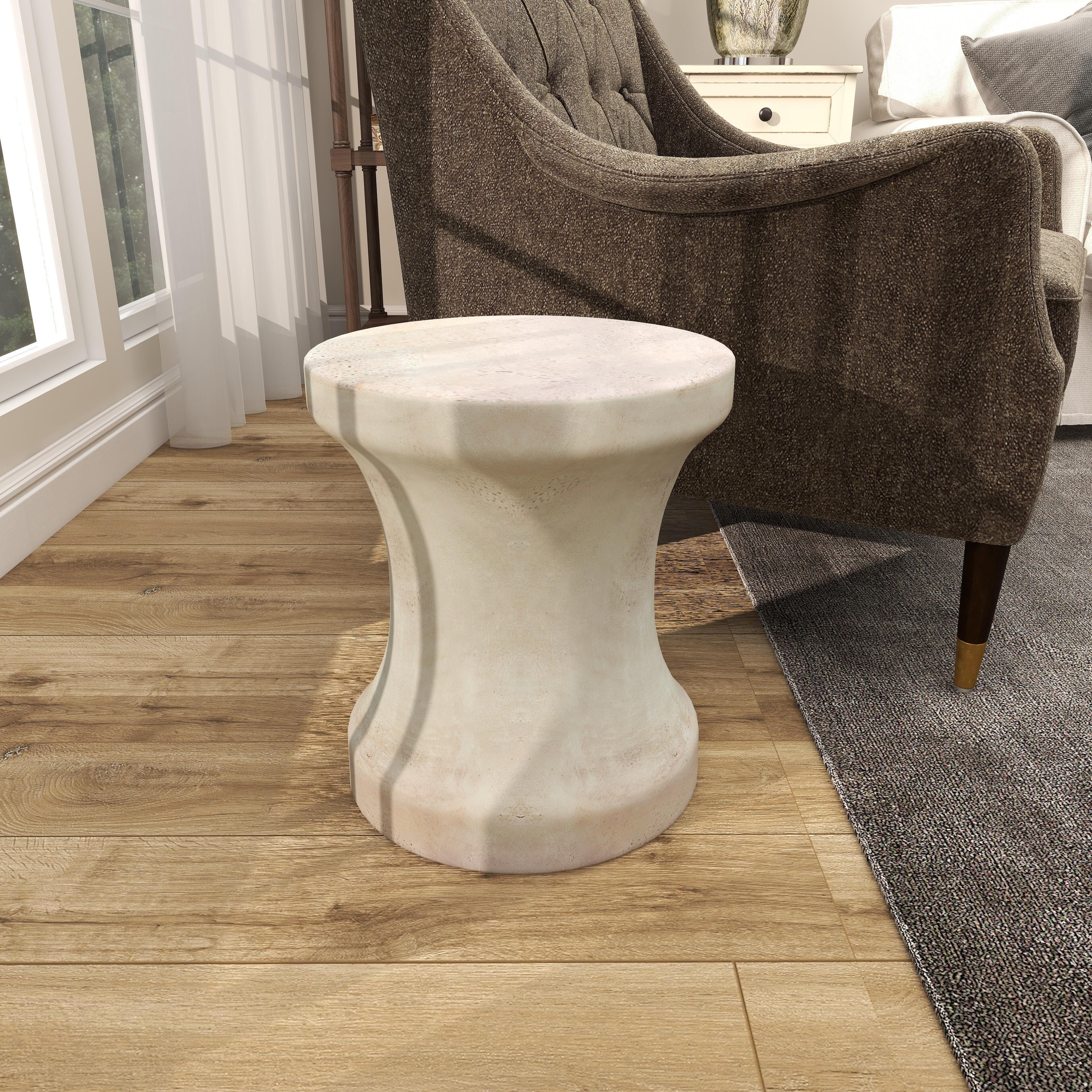 Bayberry Lane Outdoor Accent Table, White, large
