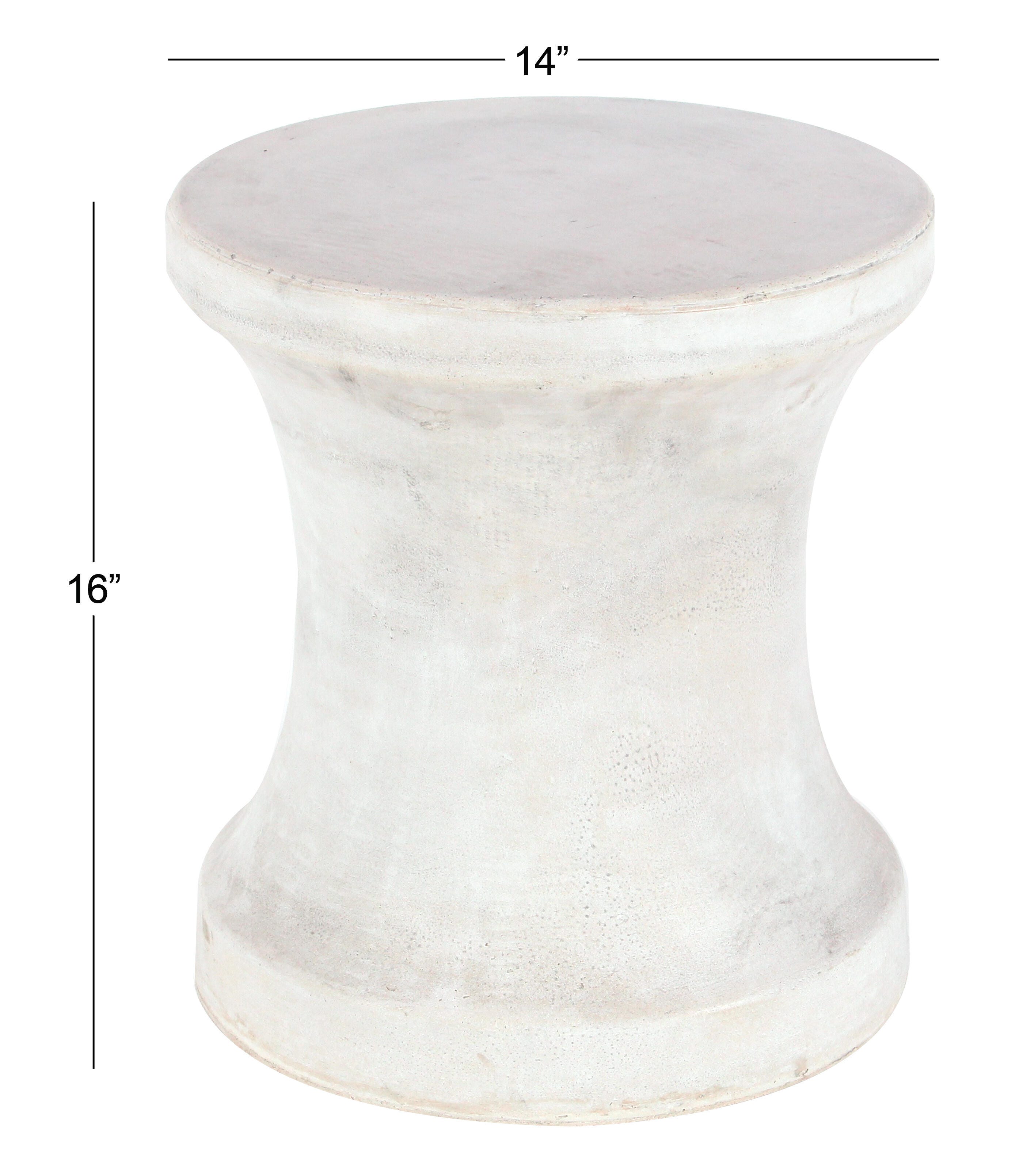 Bayberry Lane Outdoor Accent Table, White, large