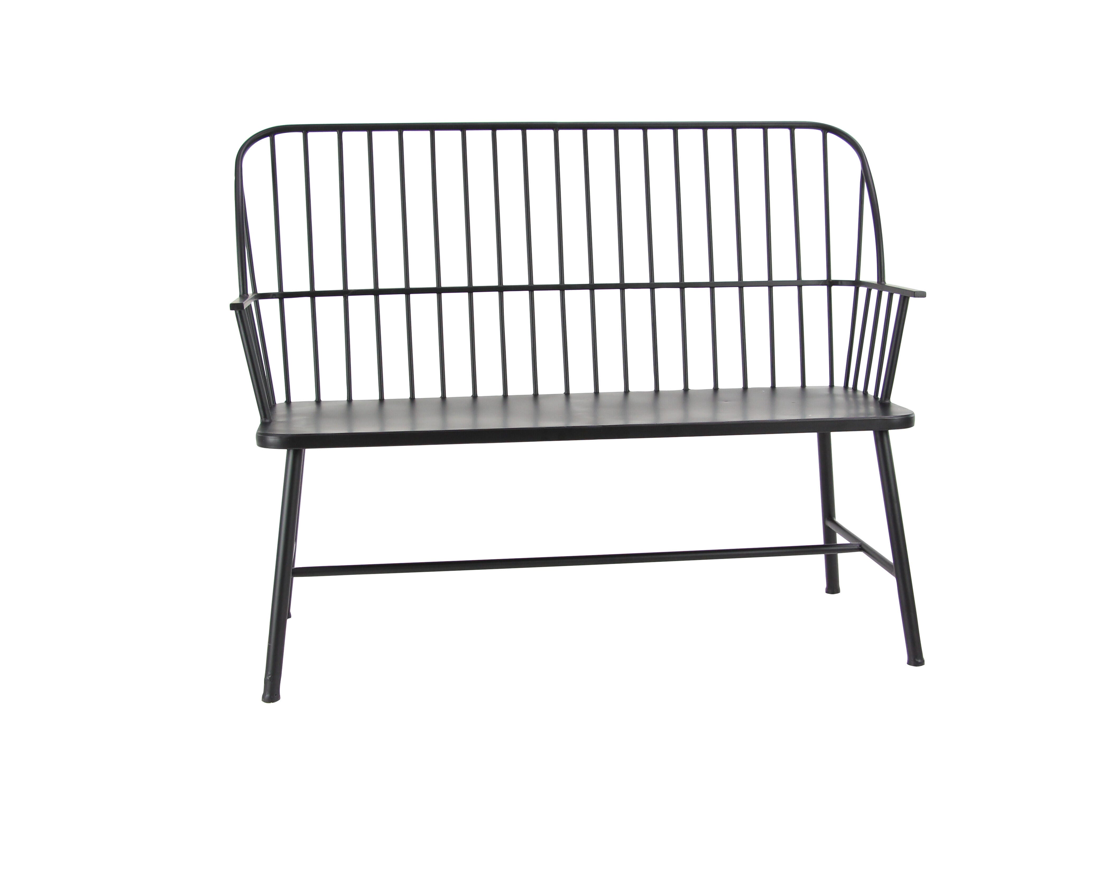 Bayberry Lane High Back Frame Outdoor Bench, , large
