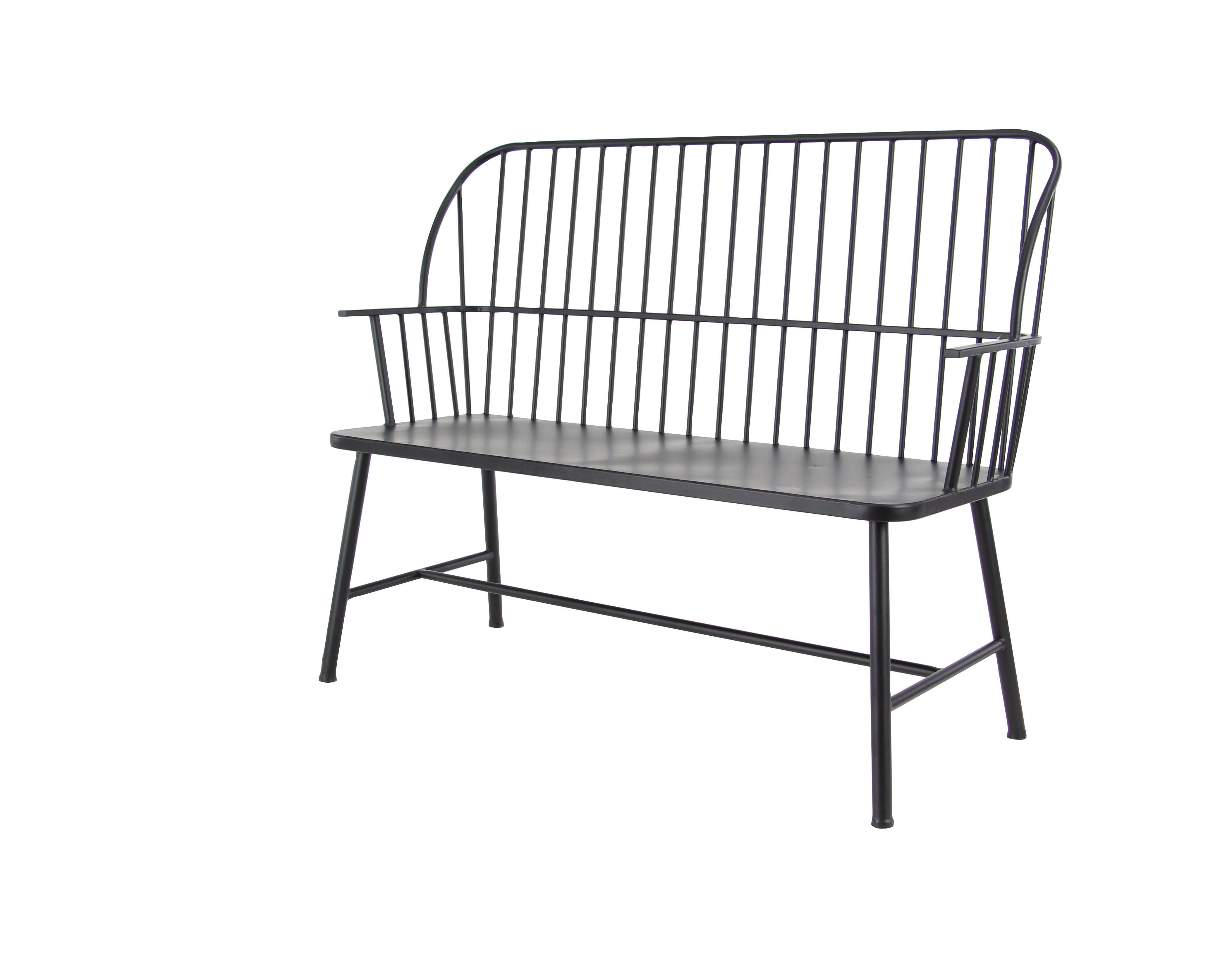 Bayberry Lane High Back Frame Outdoor Bench, , large