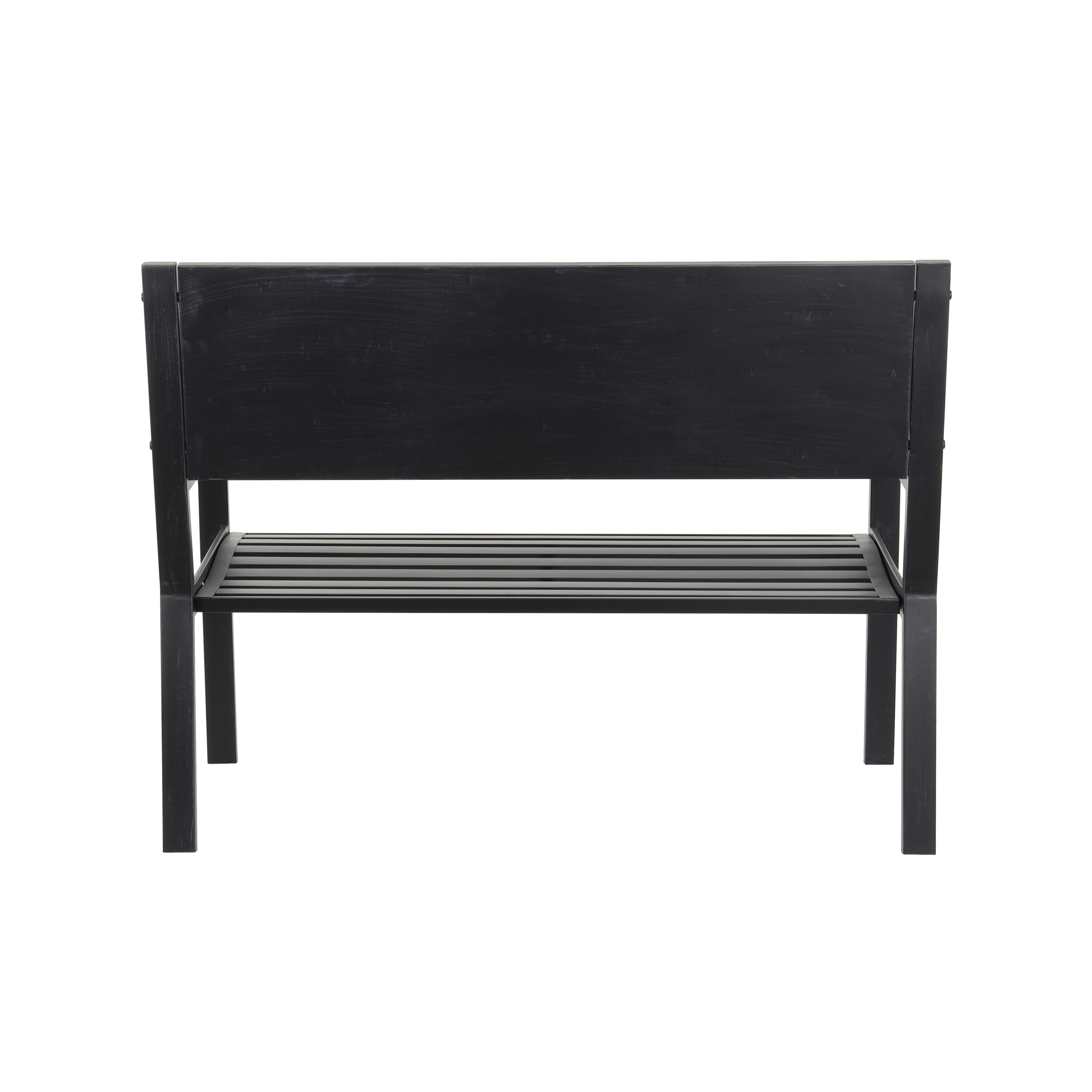 Bayberry Lane Mosaic Outdoor Bench, Black, large