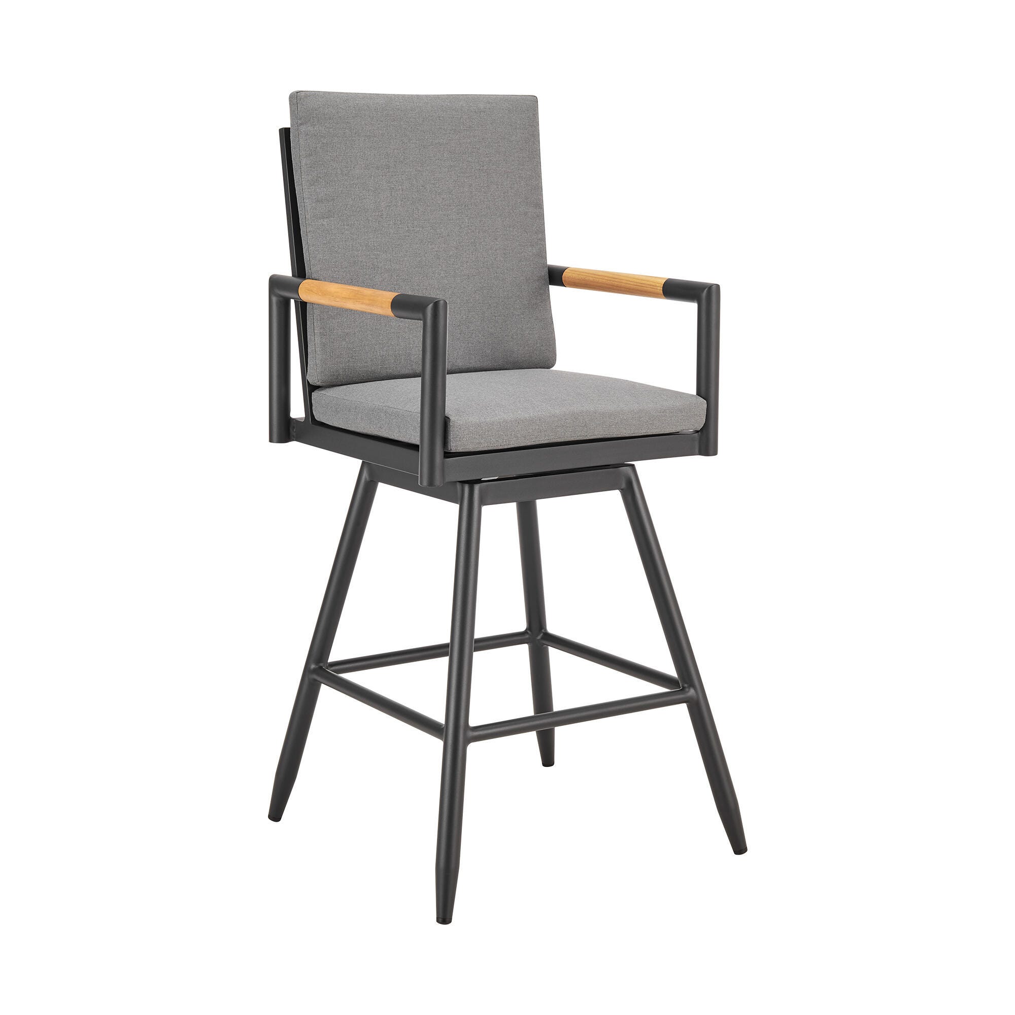 Crown Outdoor Patio Swivel Bar Stool