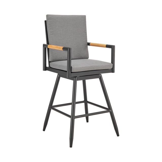 Crown Outdoor Patio Swivel Bar Stool