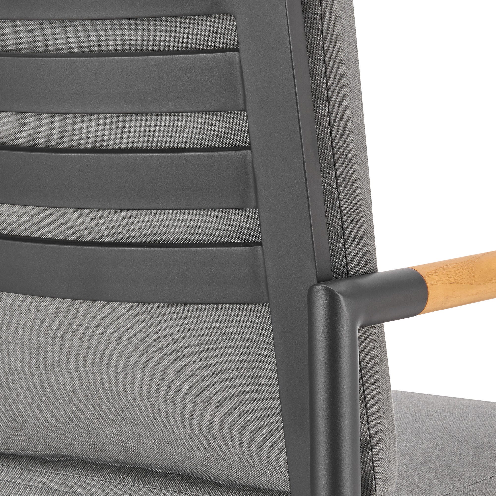 Crown Outdoor Patio Swivel Bar Stool, Dark Gray, large