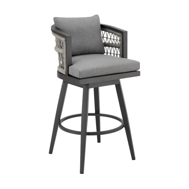 Zella Outdoor Patio Swivel Bar Stool