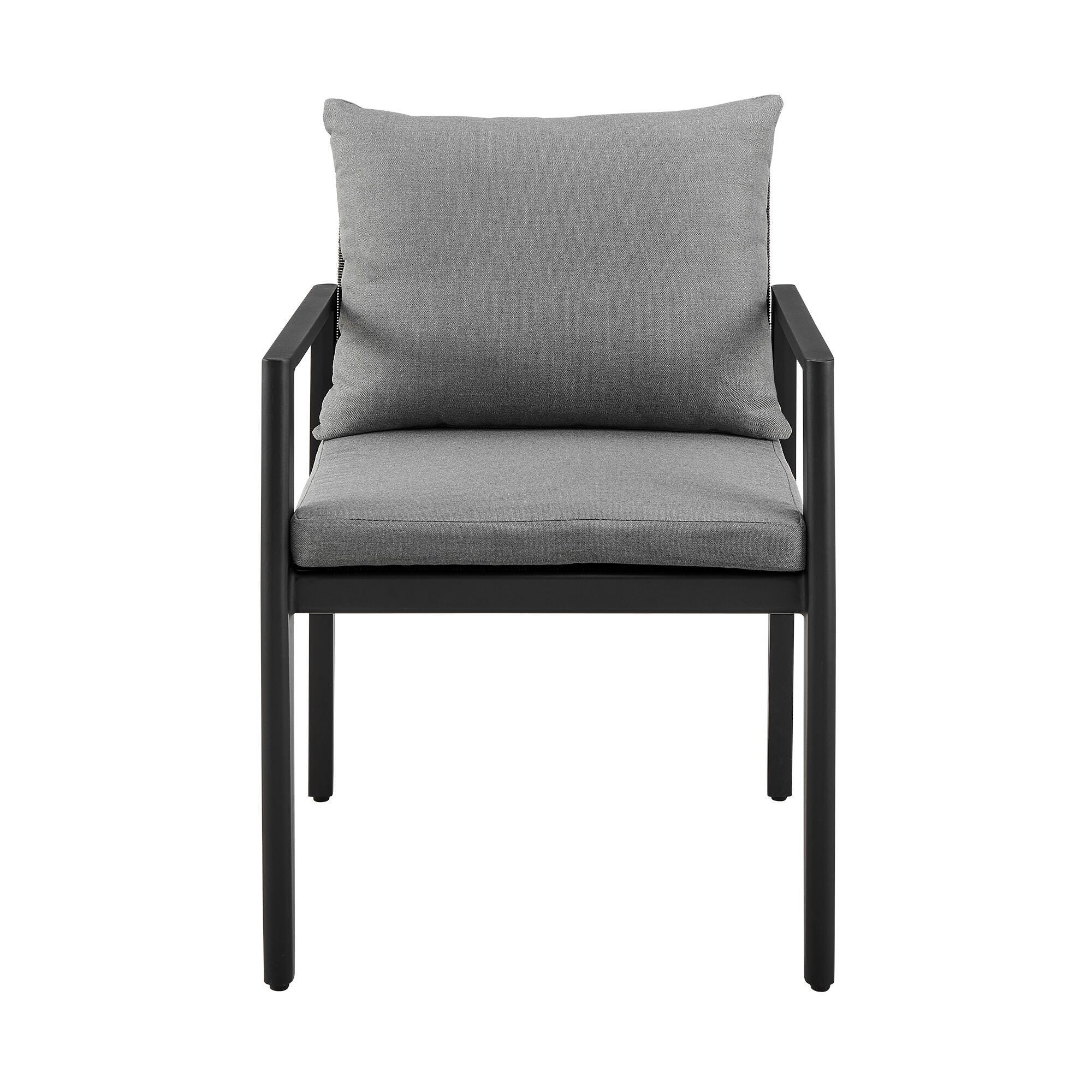 Cayman Outdoor Patio Dining Chairs with Arms (Set of 2), , large