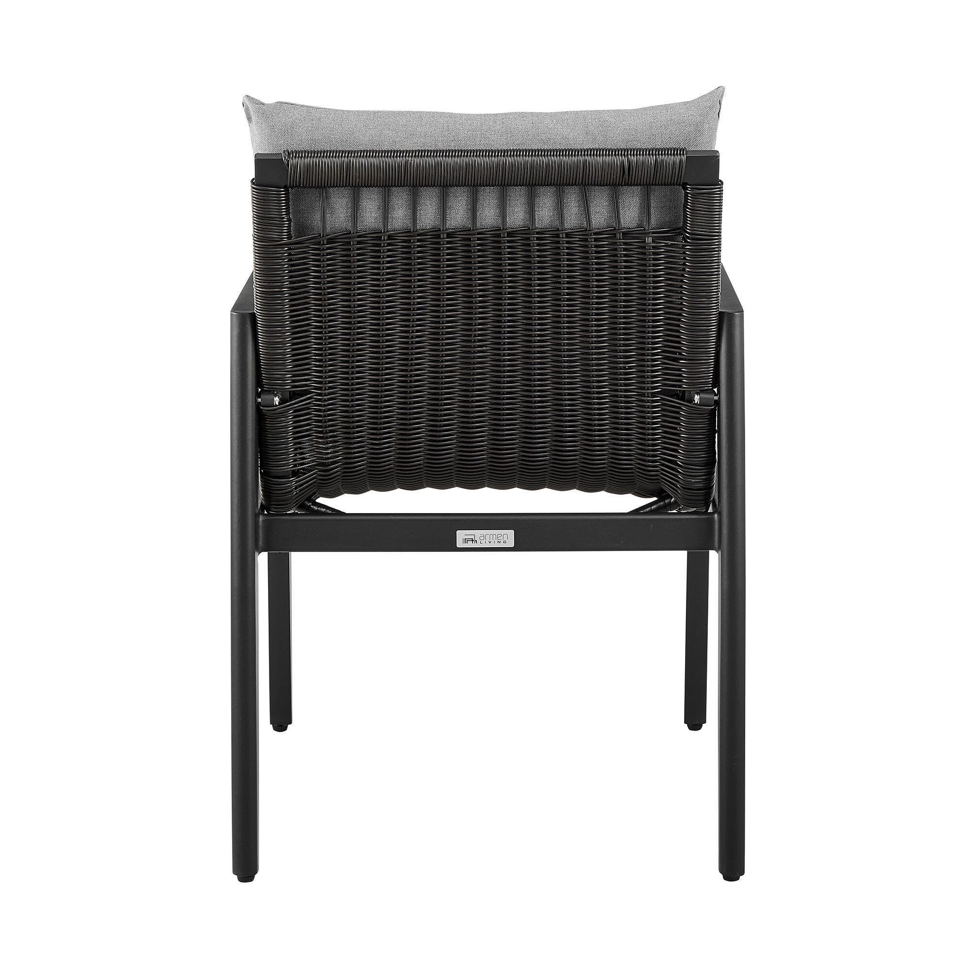 Cayman Outdoor Patio Dining Chairs with Arms (Set of 2), , large