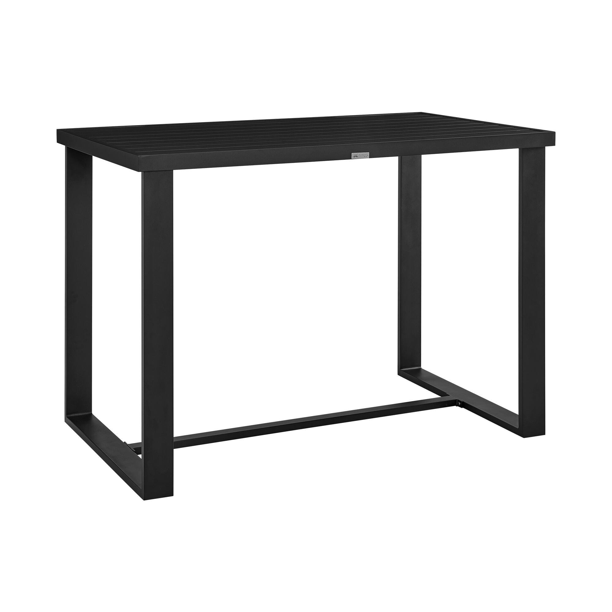 Alegria Outdoor Patio Bar Height Dining Table, , large