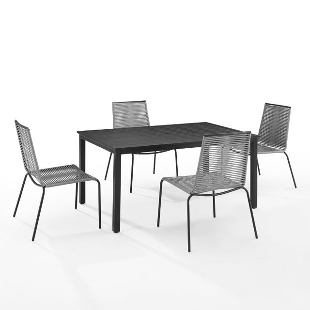 Fenton Outdoor Dining Table with 4 Chairs