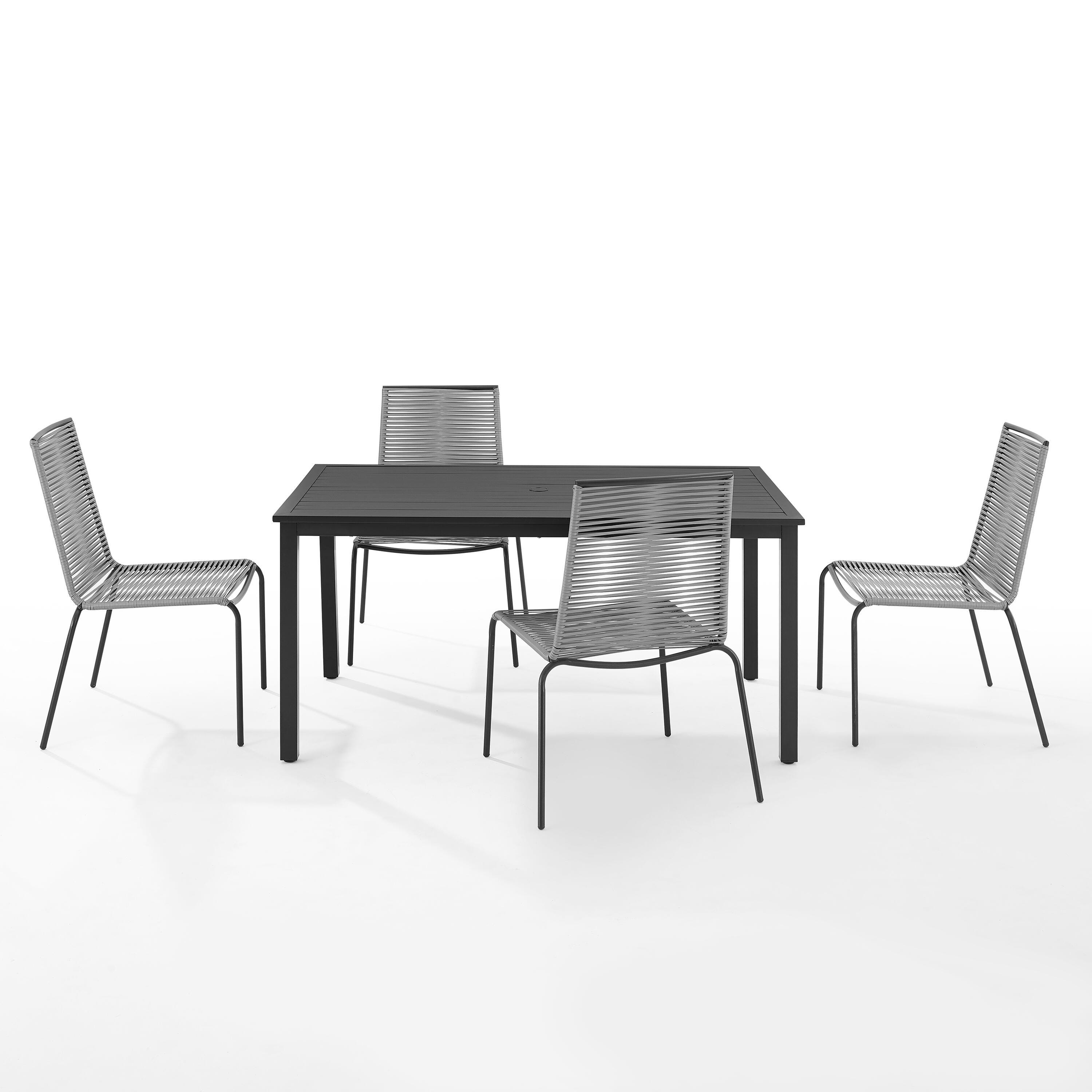 Fenton Outdoor Dining Table with 4 Chairs, , large