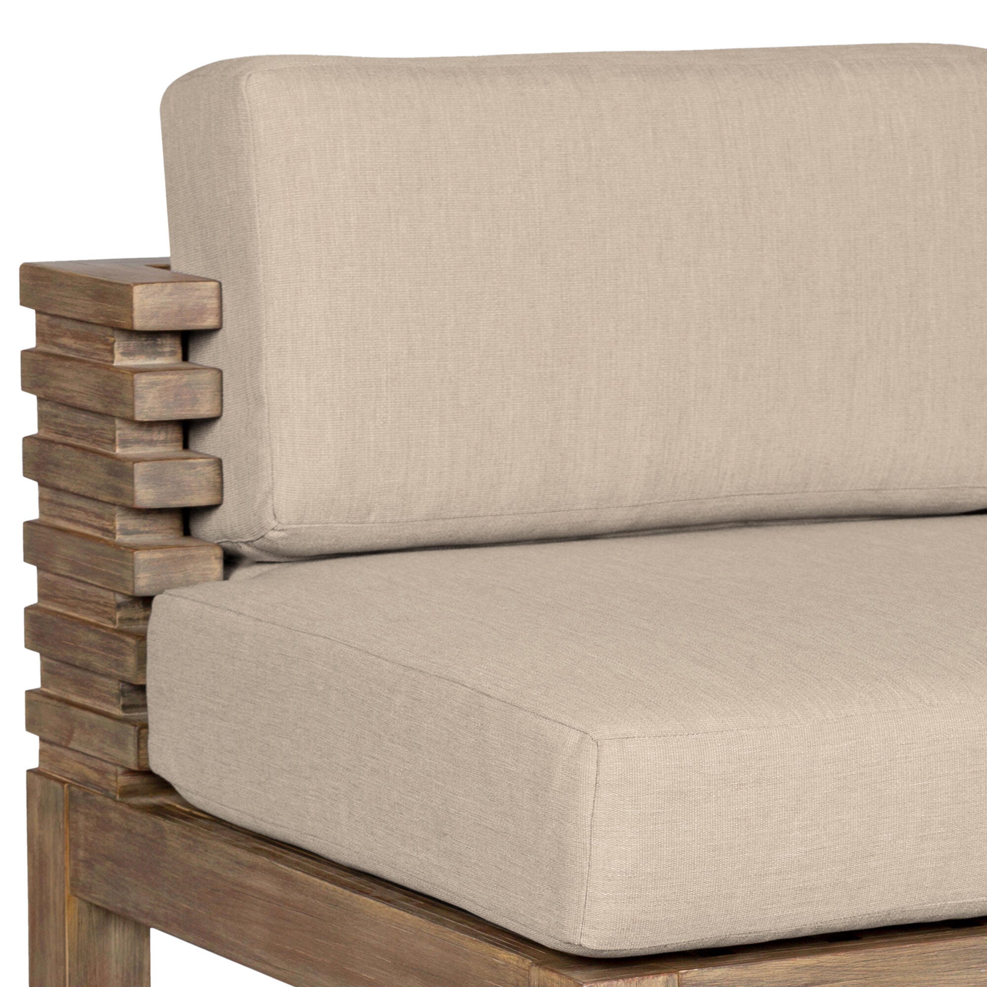 Vivid Outdoor Patio Bar Stool, Taupe, large
