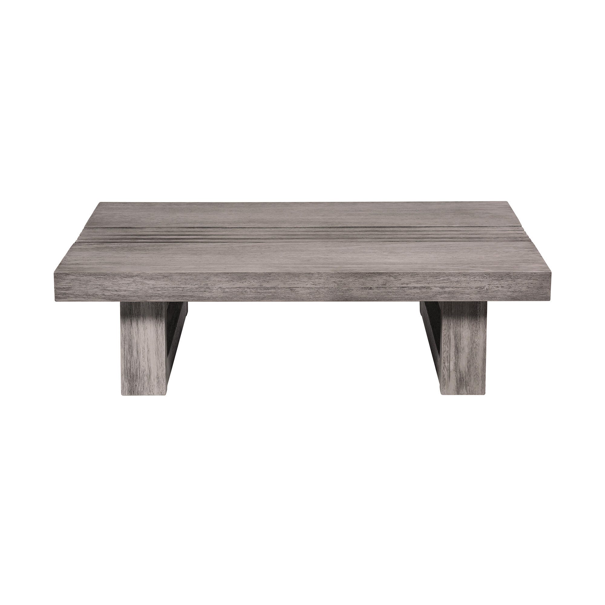 Vivid Outdoor Patio Coffee Table, Gray, large