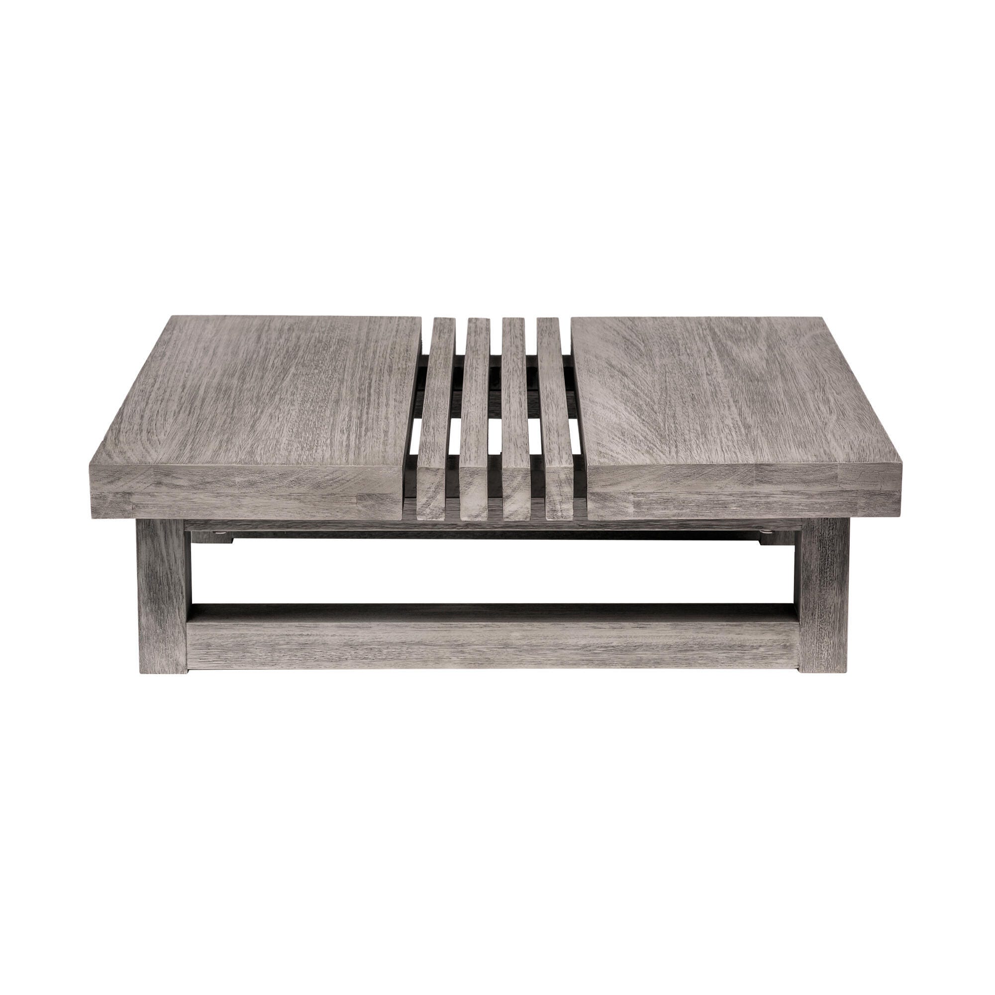 Vivid Outdoor Patio Coffee Table, Gray, large