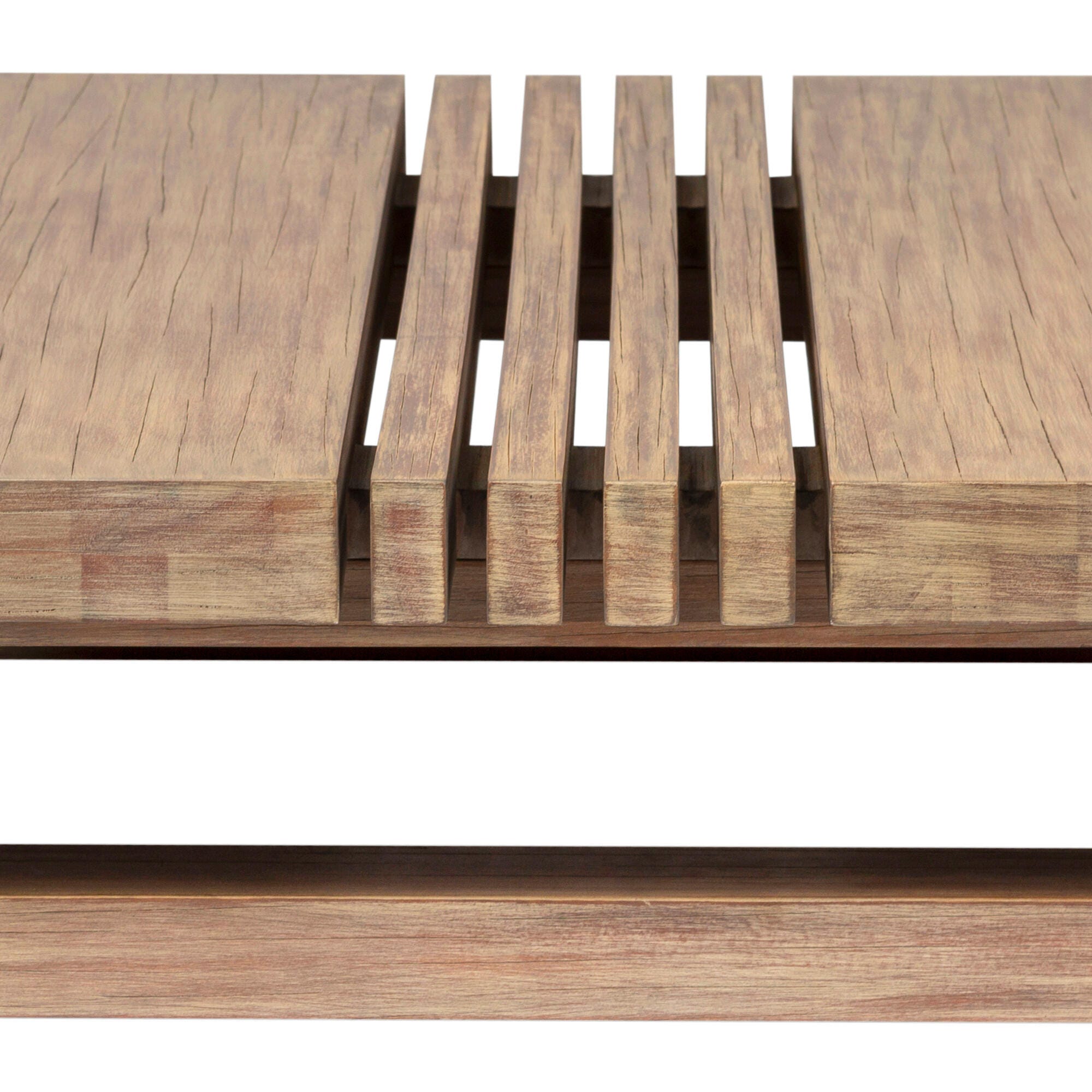 Vivid Outdoor Patio Coffee Table, Brown, large